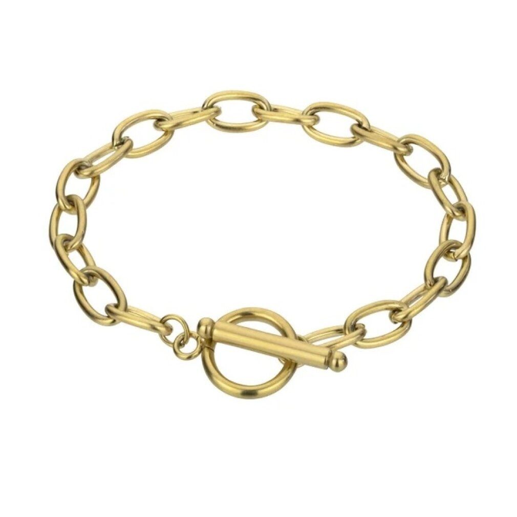 Marc Malone Kette mit Einhänger Vergoldetes Kettenarmband Raegan Goldarmband MCB23064G