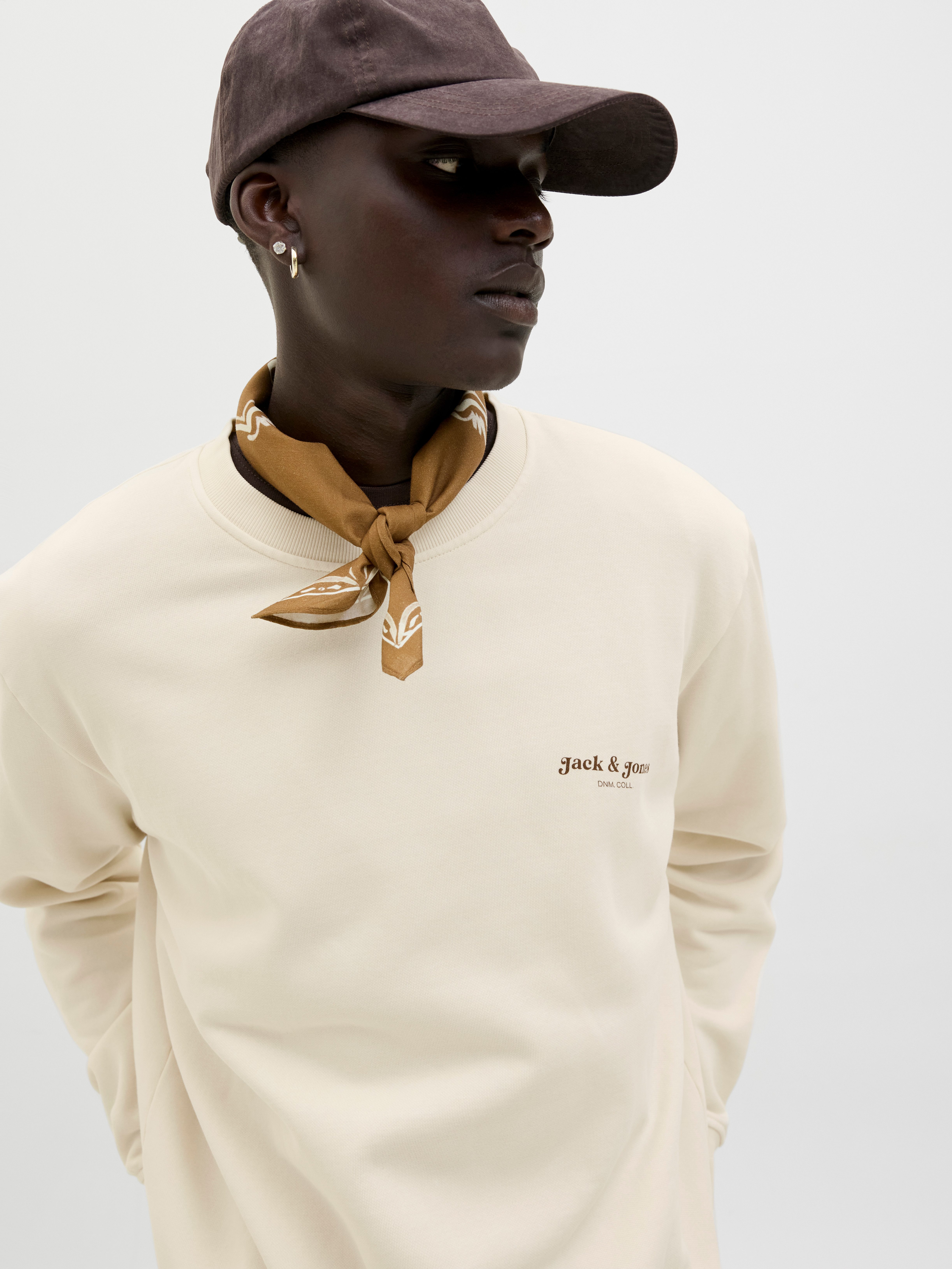 Jack & Jones Sweatshirt JJEDOVER PRINT SWEAT CREW NECK günstig online kaufen