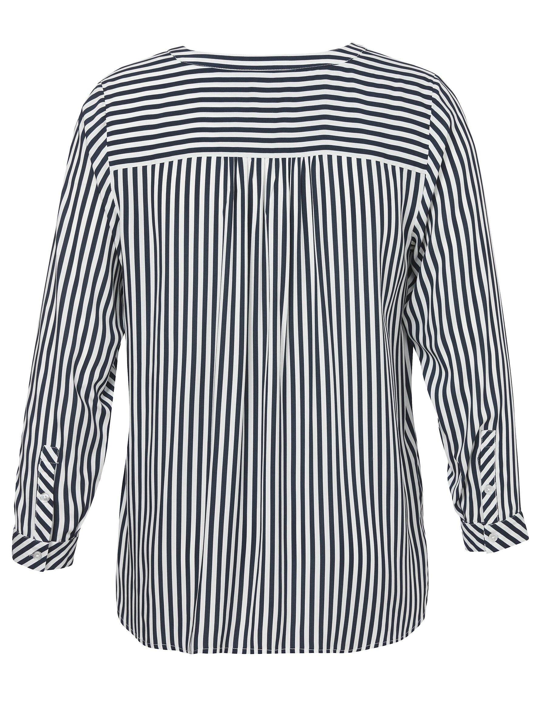 VIA APPIA DUE Langarmbluse mit streckenden Längsstreifen günstig online kaufen