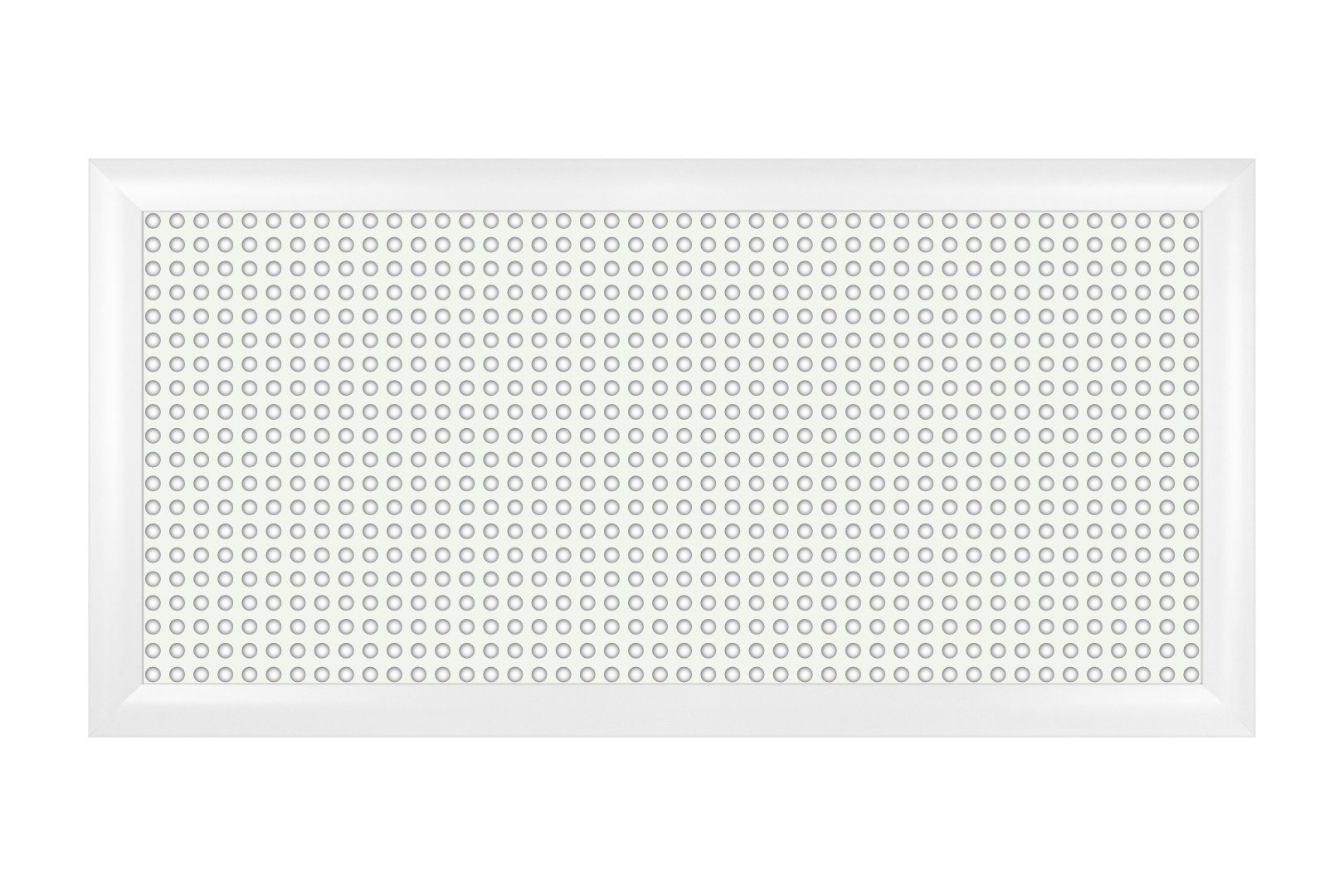 Arkmaster Heizungsverkleidung, Heizkörperverkleidungen Lüftungsgitter Holz MDF/Buche, Heizkörperabdeckung weiß foliert (120x60cm) Heizkörperverkleidung Rahmen Raute Foro_16