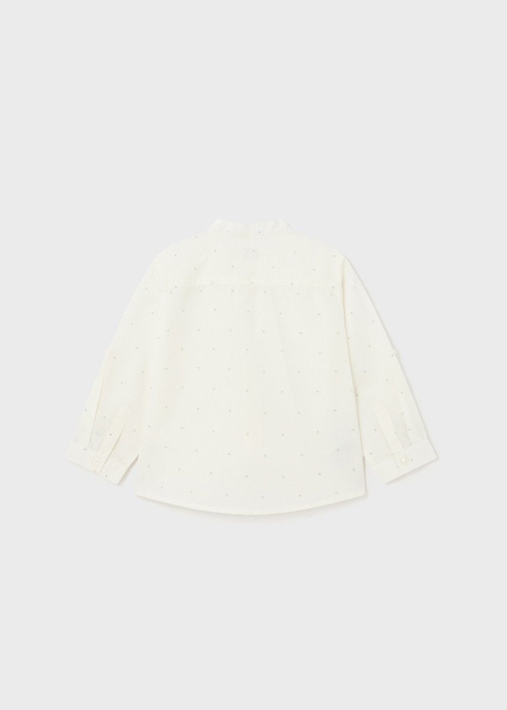 Mayoral Langarmhemd Baby Langarm Hemd Leinen gemustert (111792)