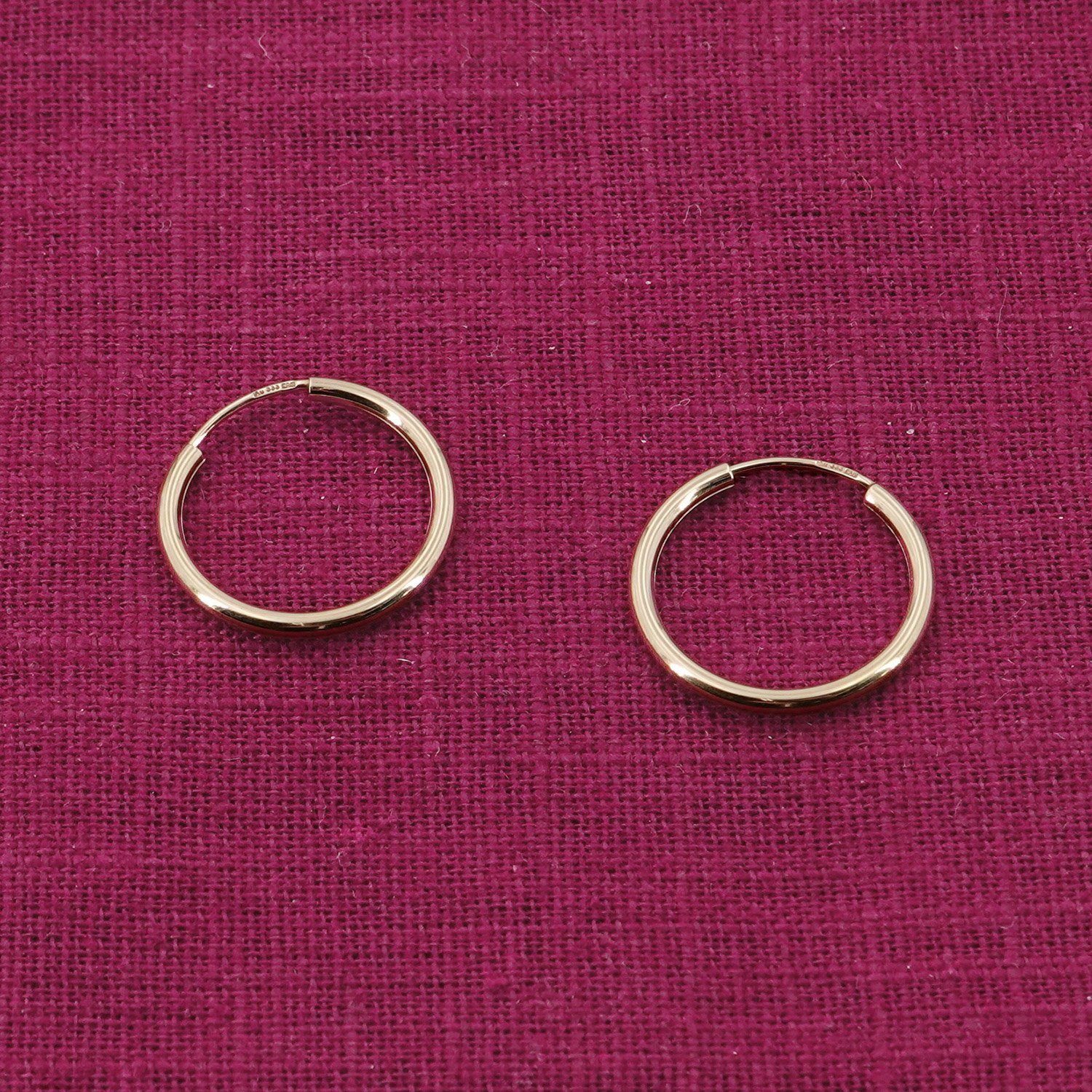 trendor Paar Creolen Damen-Gold 333 / 8K Breite 2 mm Ø 20 mm günstig online kaufen