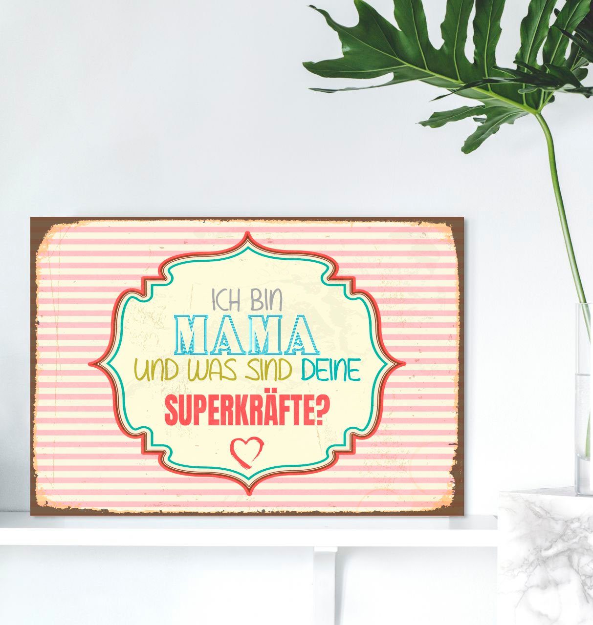 Metallbild Superkraft