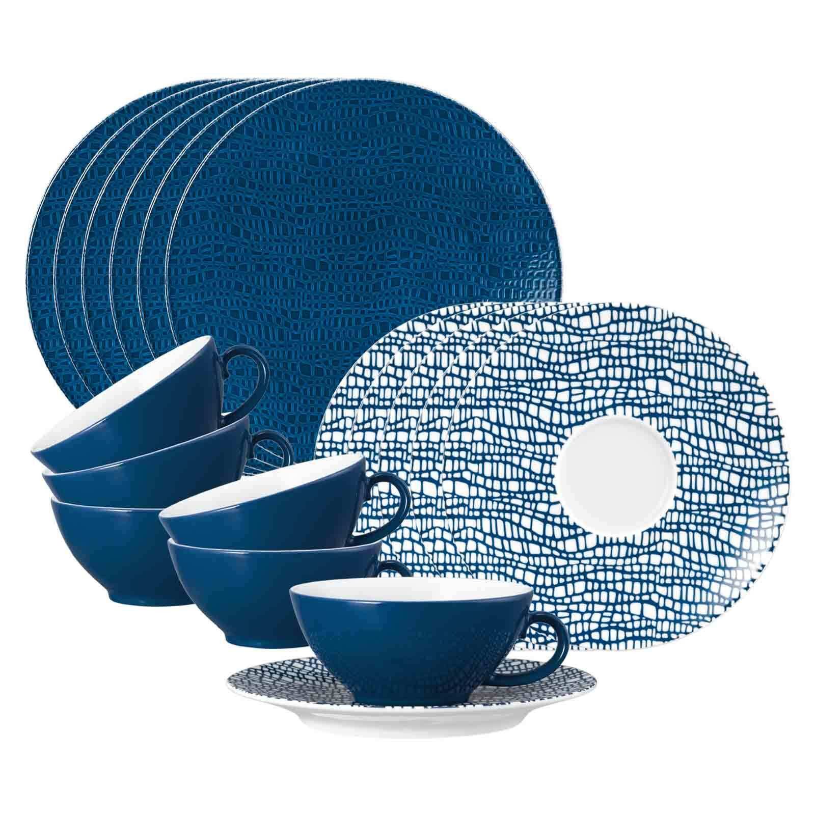 Seltmann Weiden Kombiservice Life Fashion Teeservice 18er Set (18-tlg), Porzellan