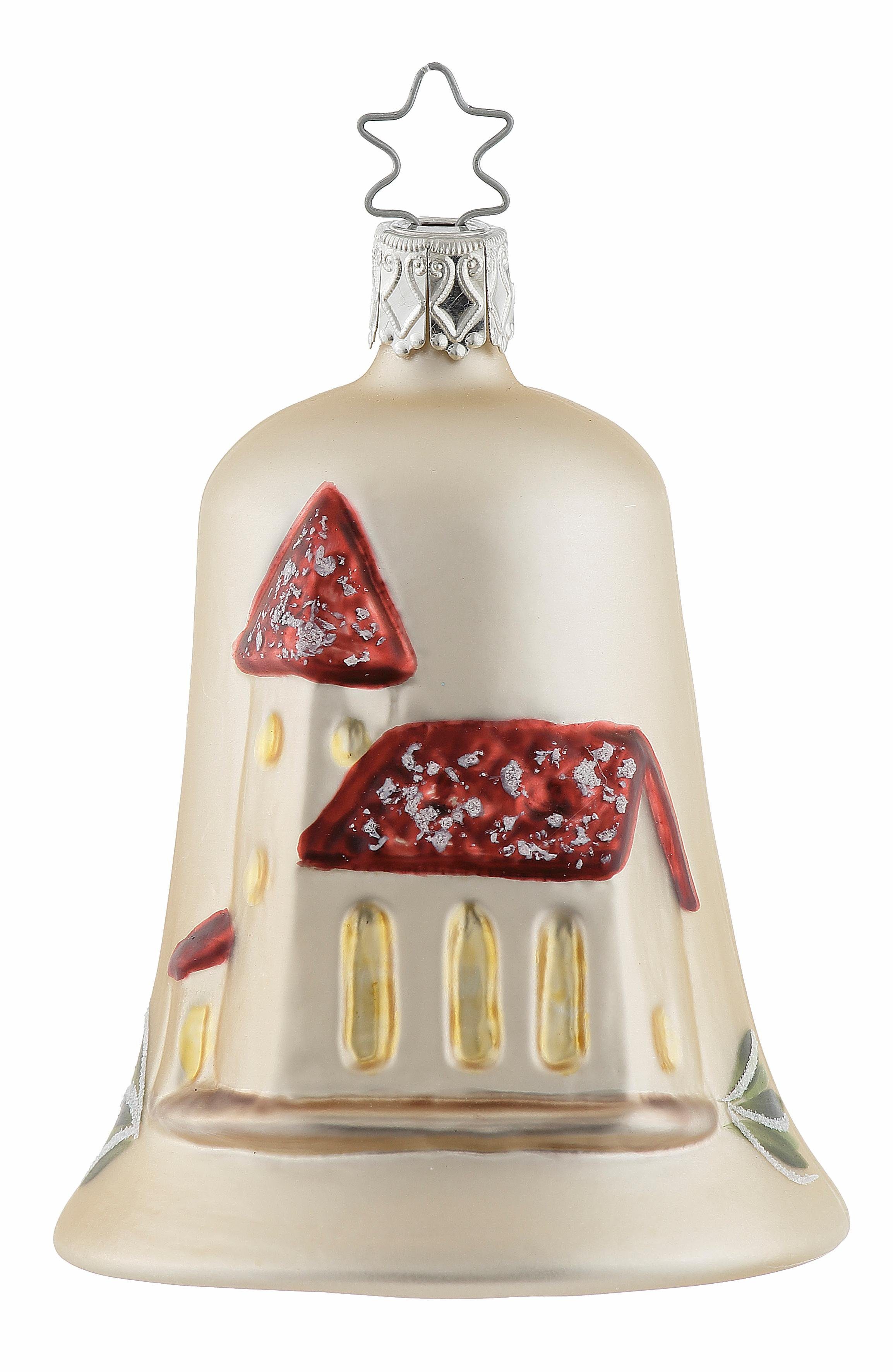 INGE-GLAS® Christbaumschmuck Kirchenglocke (1-tlg), mundgeblasen