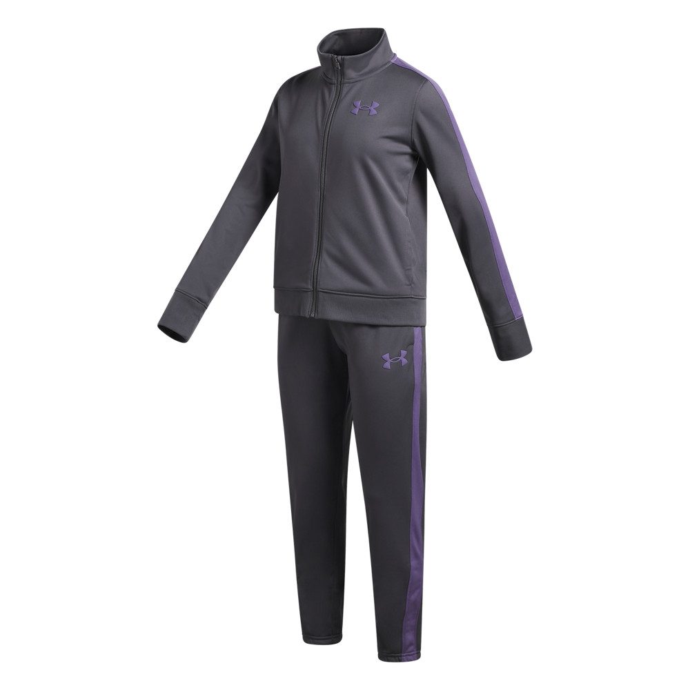 Under Armour® Trainingsanzug UA KNIT TRACK SUIT, schweißableitendes Material, superweiches Obermaterial aus Polyester