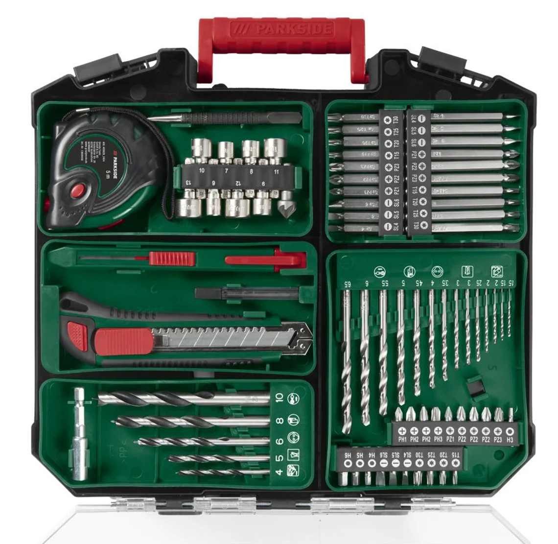 PARKSIDE PERFORMANCE® Akku-Drehschlagschrauber 20 V Akku-Bohrschrauber-Set PABS 20-Li, mit 2 x Akku und Ladegerät