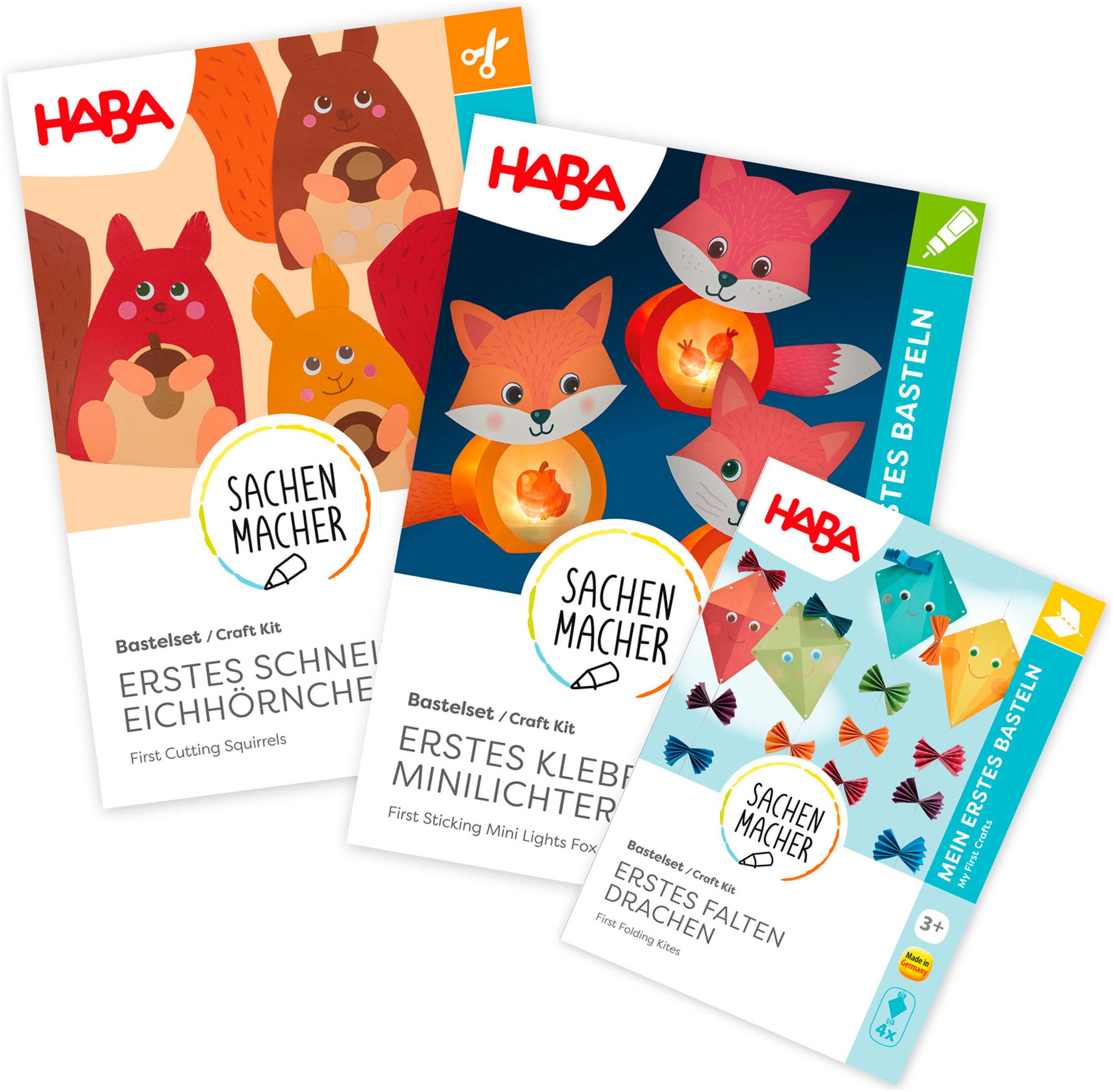 Haba Kreativset 3er Bastelsets Erstes Basteln Herbst