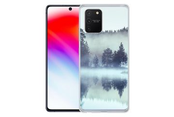 MuchoWow Handyhülle Wald - Nebel - Winter, Phone Case, Handyhülle Samsung Galaxy S10 Lite, Silikon, Schutzhülle