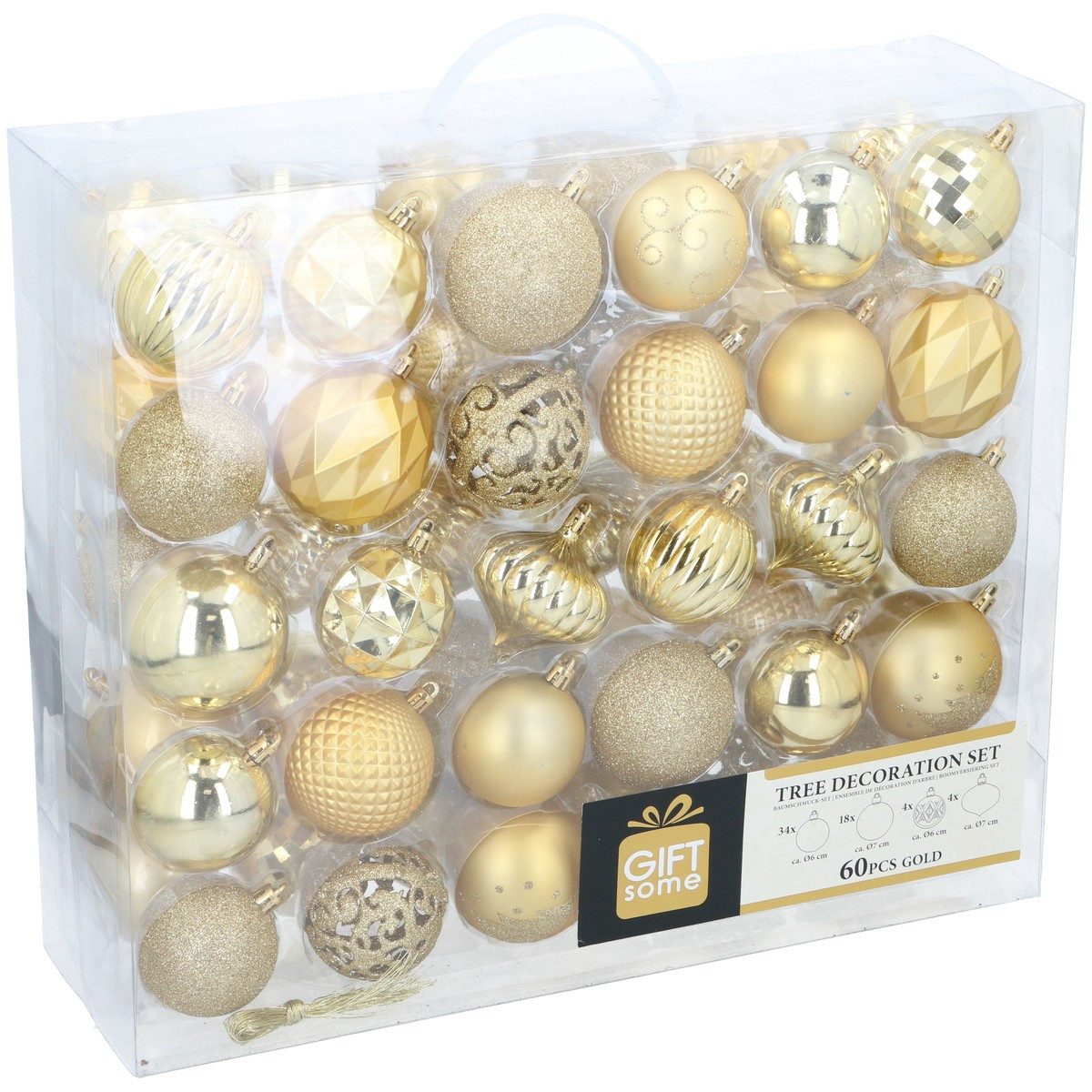 Weihnachtsbaumkugel Giftsome 60 Weihnachtskugeln Set