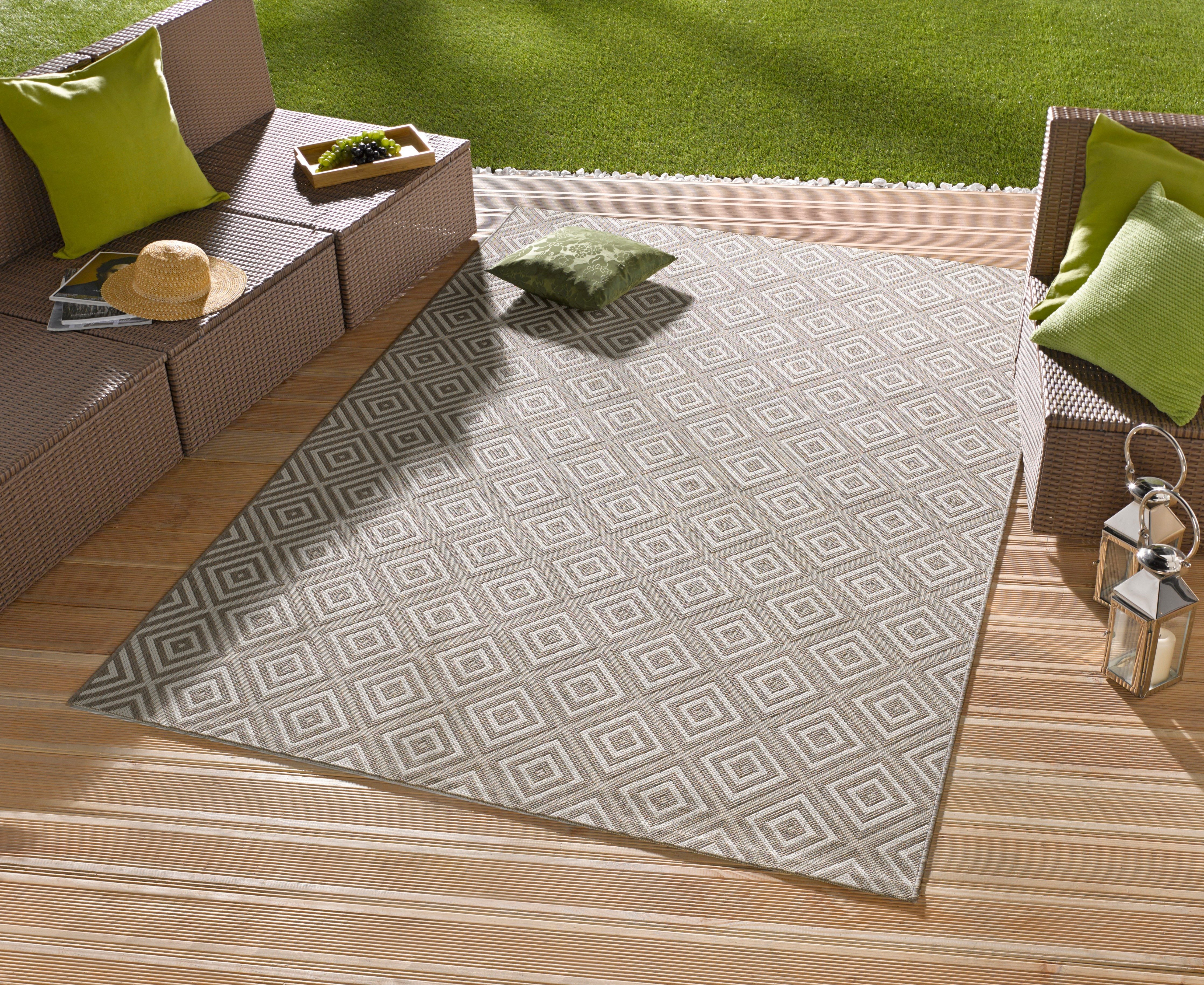 HANSE Home Teppich Karo, rechteckig, Höhe: günstig online kaufen