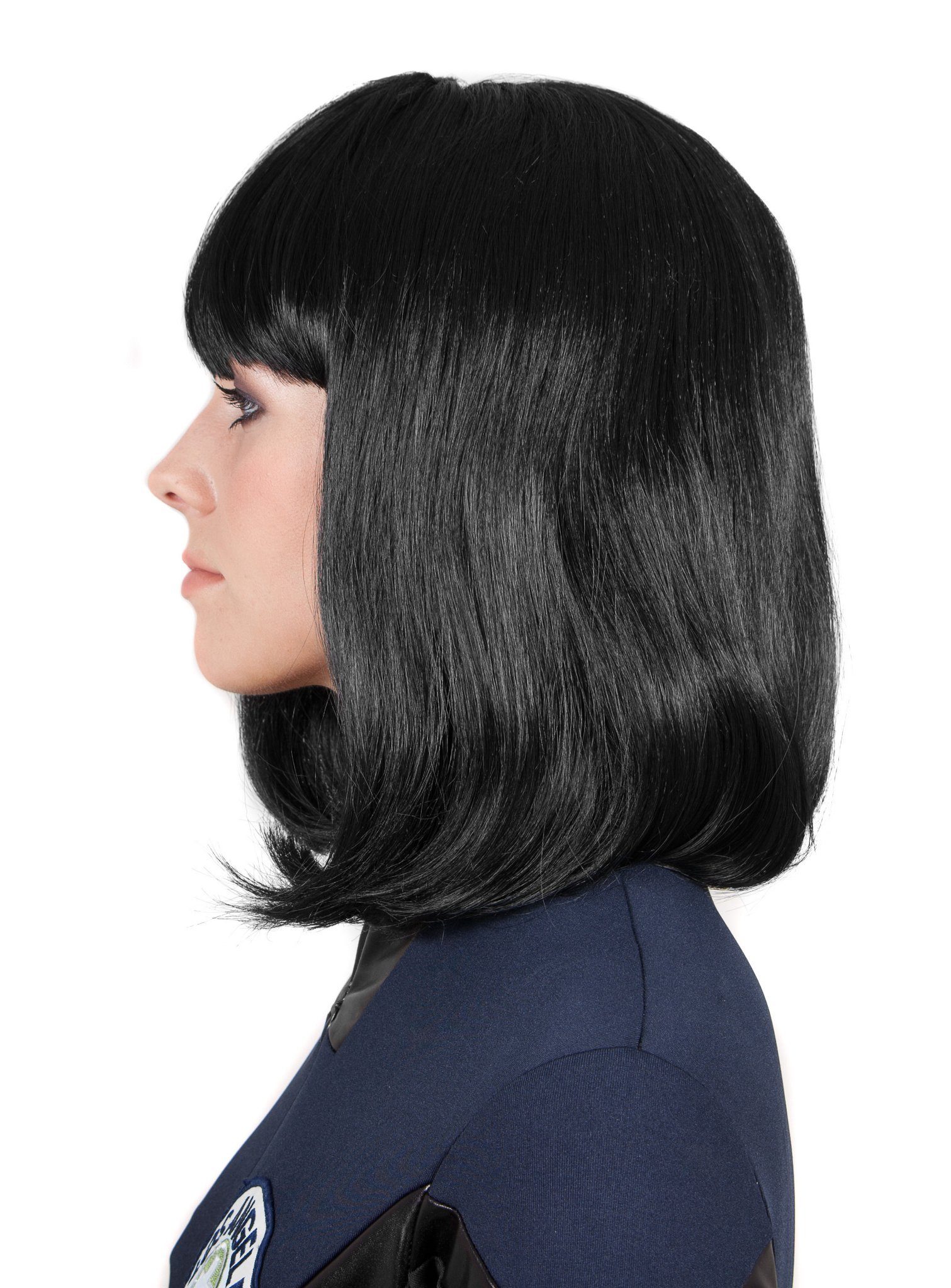 Maskworld Kostüm-Perücke Diva schwarz
