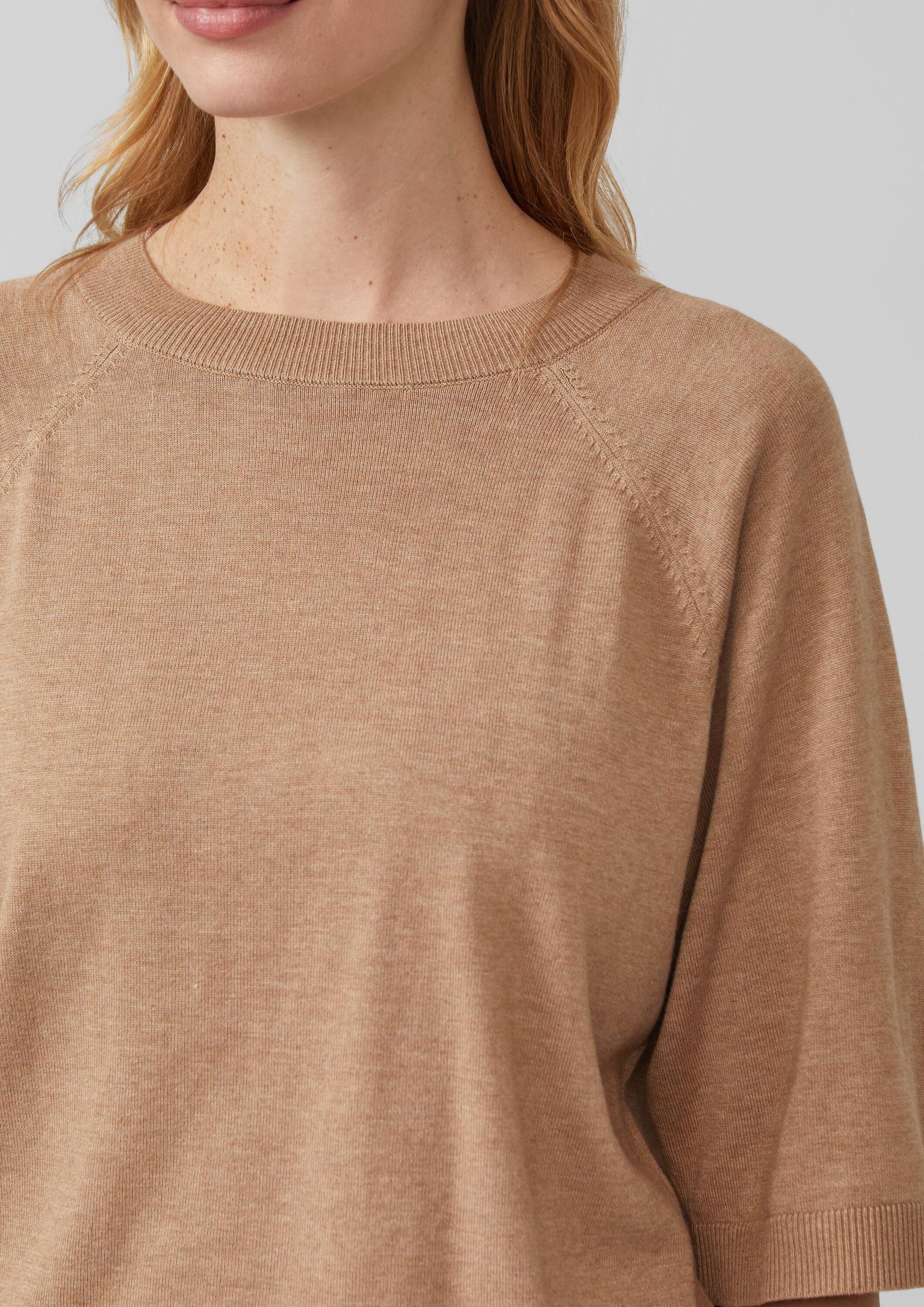 s.Oliver Kurzarmpullover Strickpullover Leichter Kurzarm-Strickpullover