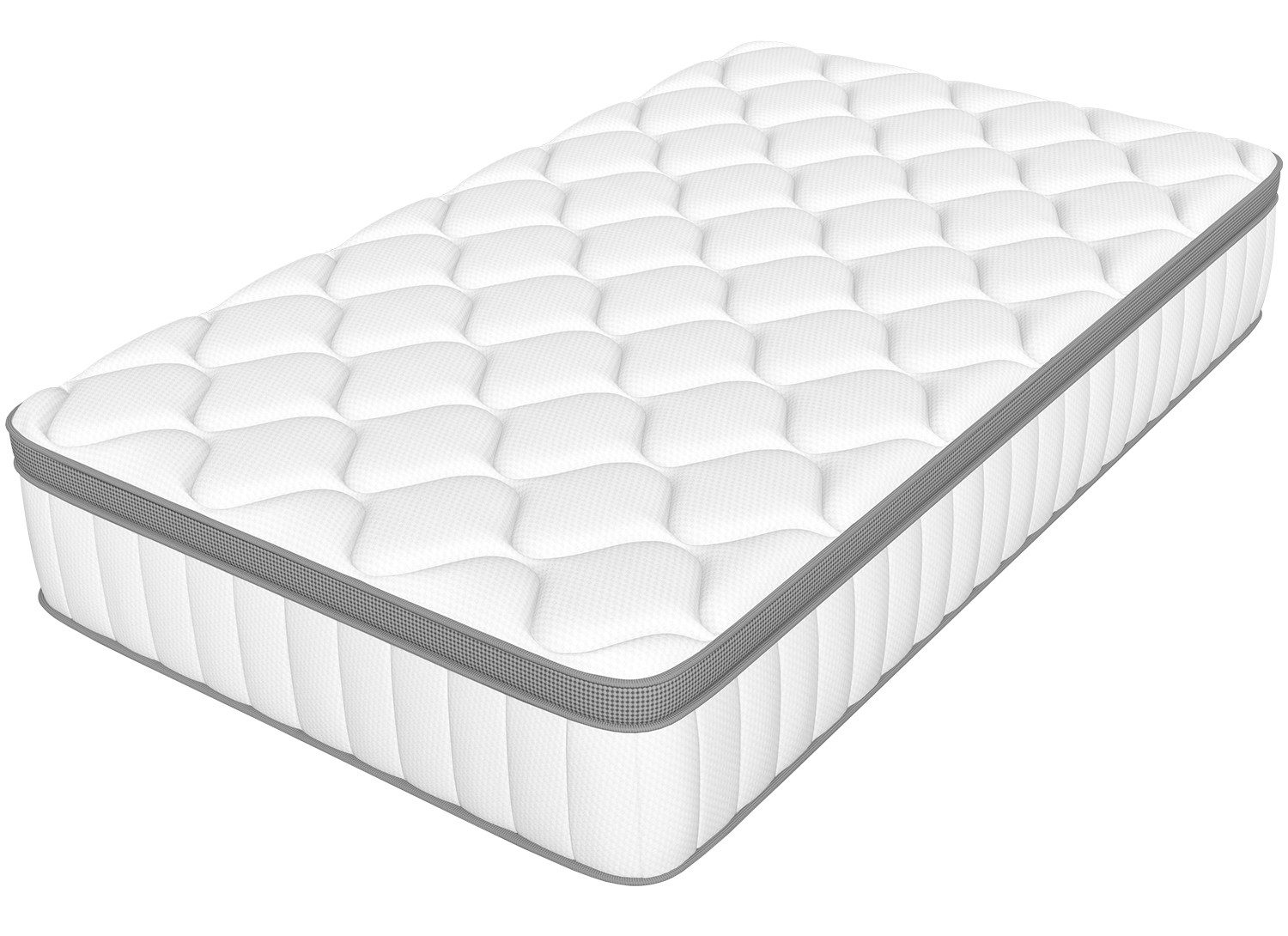 Taschenfederkernmatratze Matratze, 7 Zone Federkernmatratze Матрасы mit Spannbettlaken, Lexzurn, 25 cm hoch, (Atmungsaktiv, Rückenentlastung, Orthopädisch, Matratze 90x200 cm oder 140x200 cm), Taschenfederkernmatratze