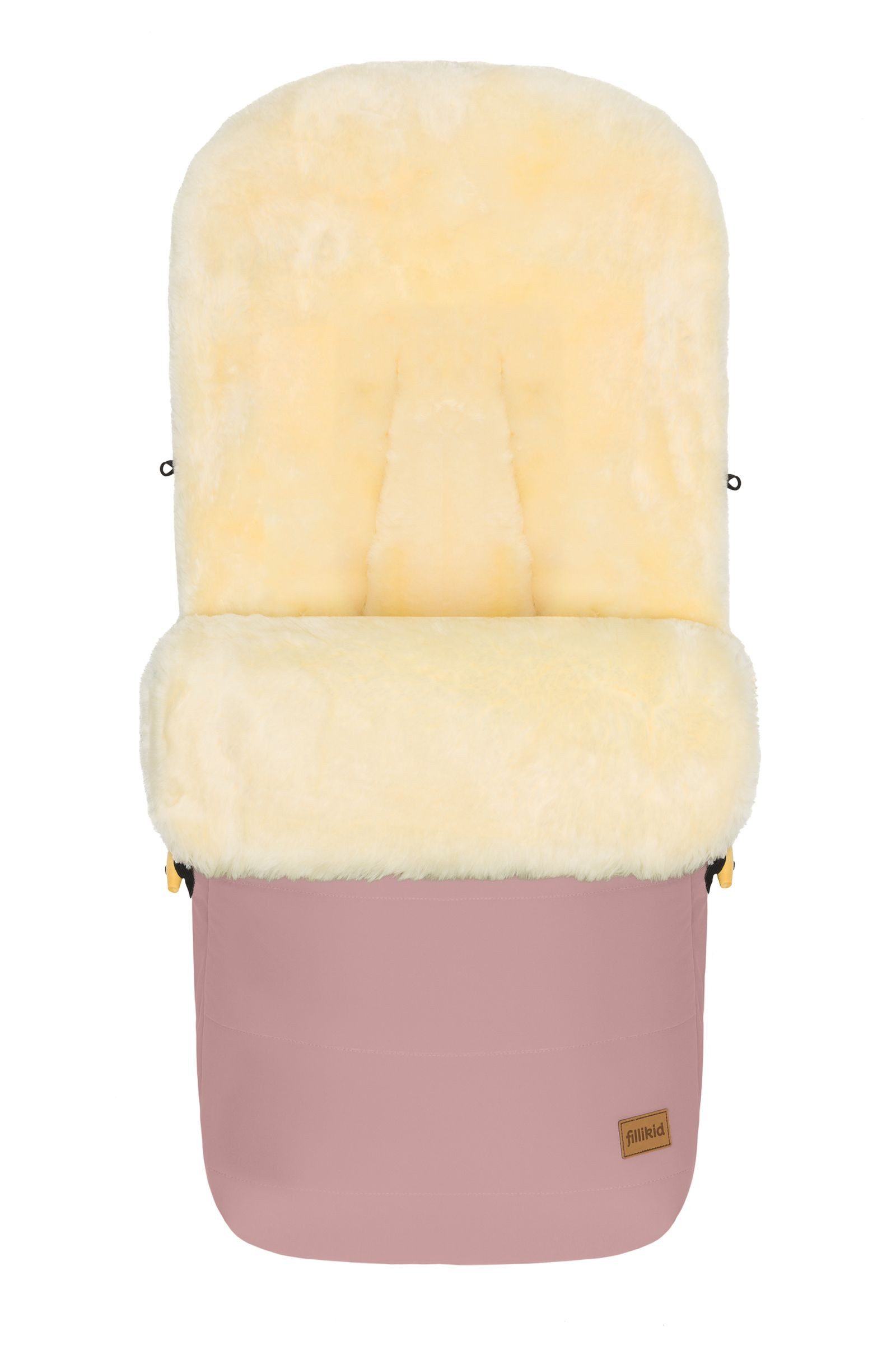 Fillikid Fußsack Winterfußsack Bernina Lammfell Exklusiv, warmer Winterfußsack mit echtem Merino-Lammfell wasserabweisend und