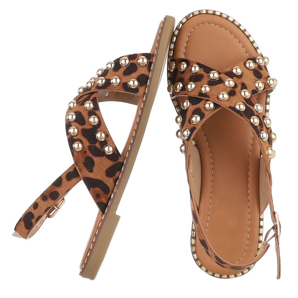 Ital-Design Modische Damen-Sandalen mit Nieten für günstig online kaufen