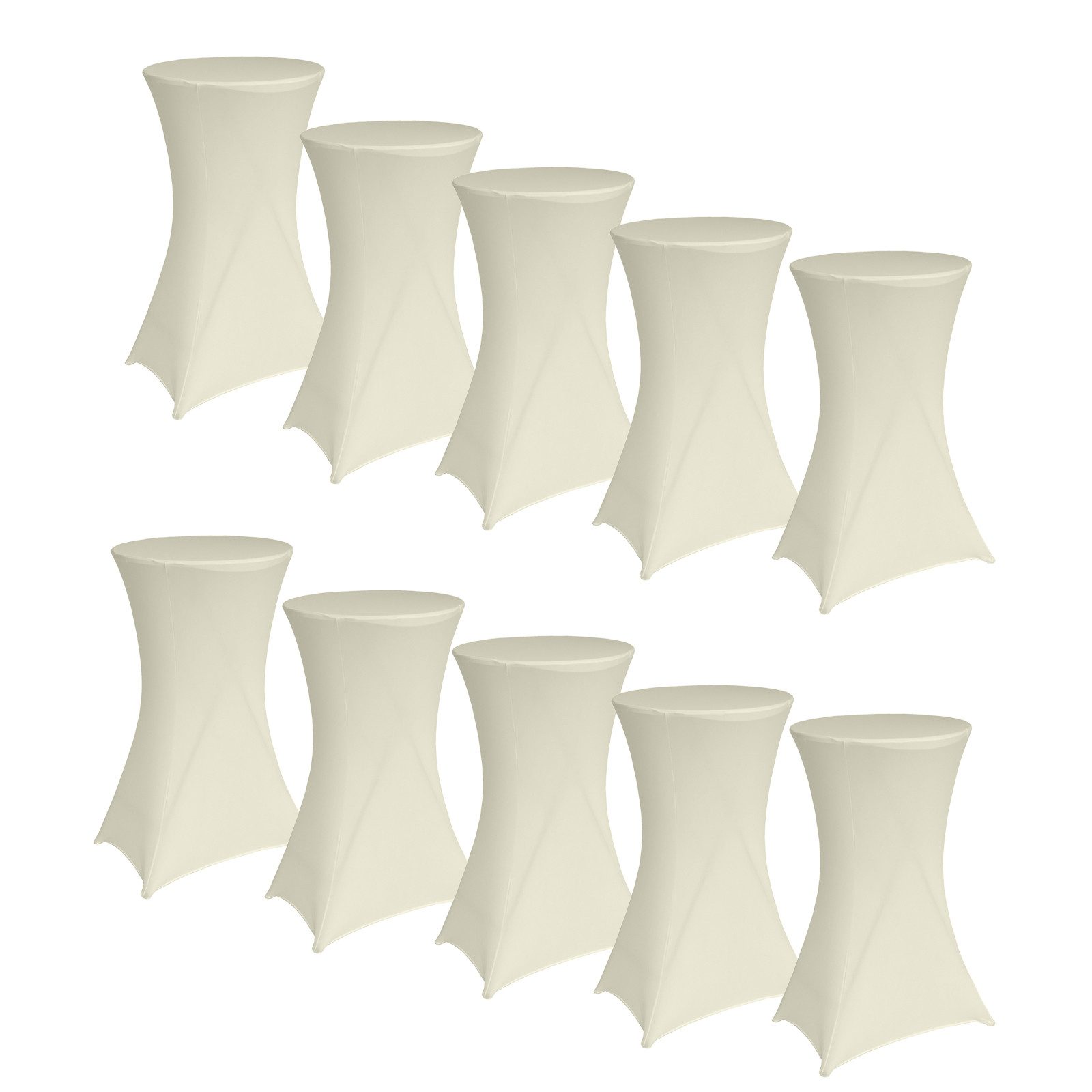 TRUTZHOLM Stehtischhusse 10x Stehtischhusse Tischdecke Husse Bistrotisch Partytisch Stretch, Strapazierfähig