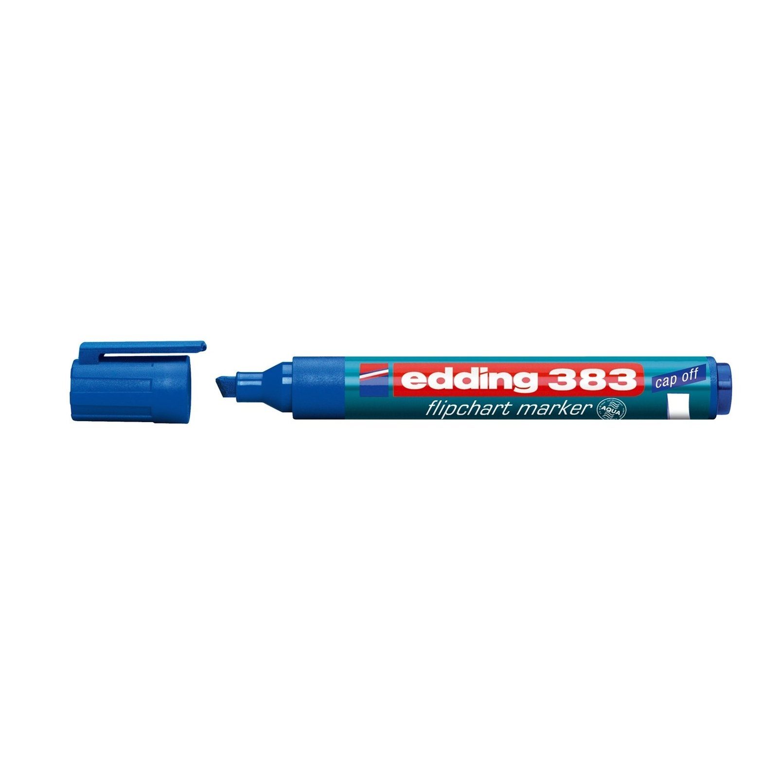Marker 383, edding Flipchartmarker Whiteboardmarker Keilspitze mm (Stück, 1-5 edding Blau 1-tlg),