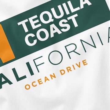 Neverless Print-Shirt Neverless® Herren T-Shirt California Ocean Drive Sommer Palme Tequila Coast Fashion Streetstyle mit Print