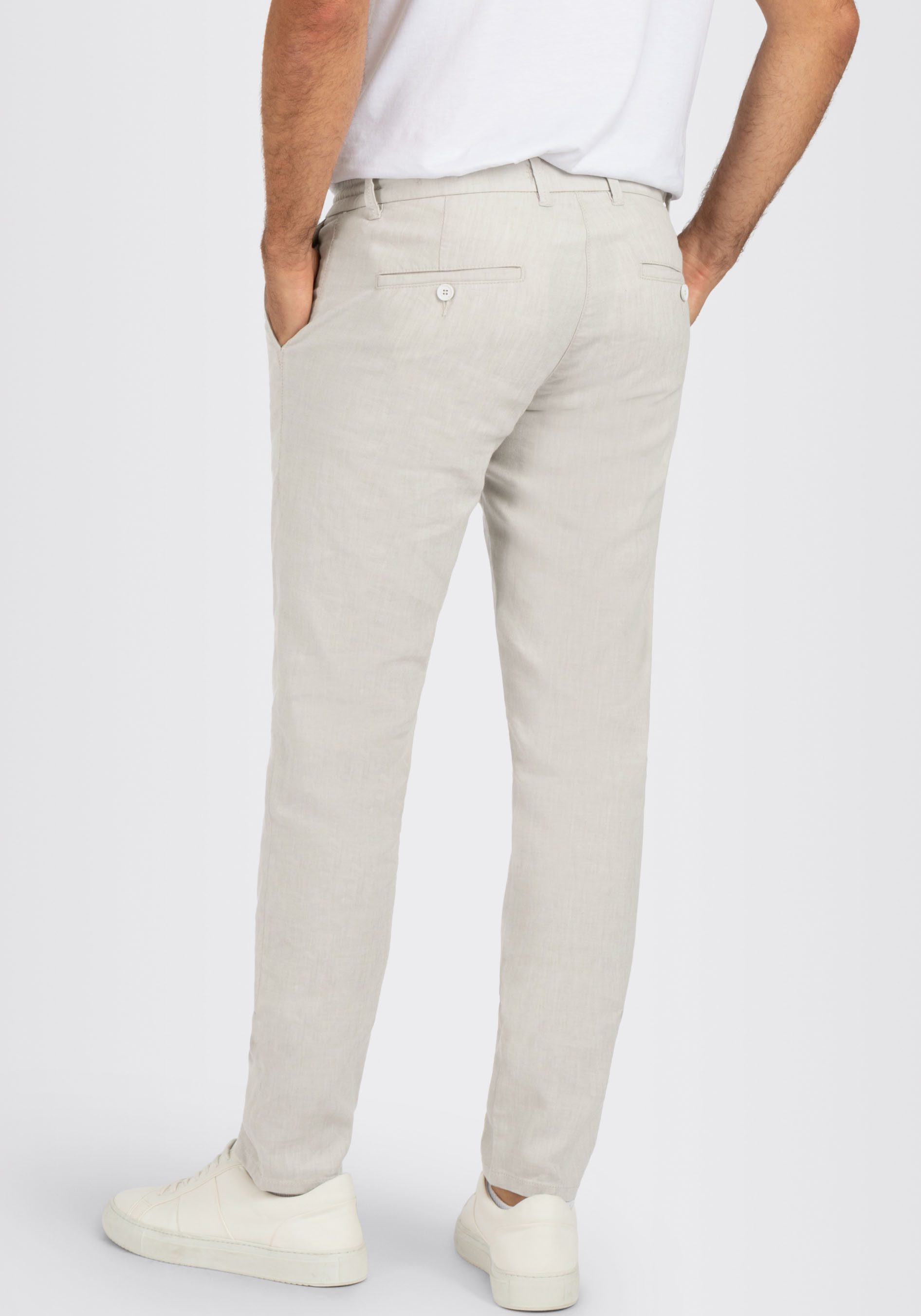 MAC Chinohose Lennox Sport Leinenstruktur – Bild 5 von 5