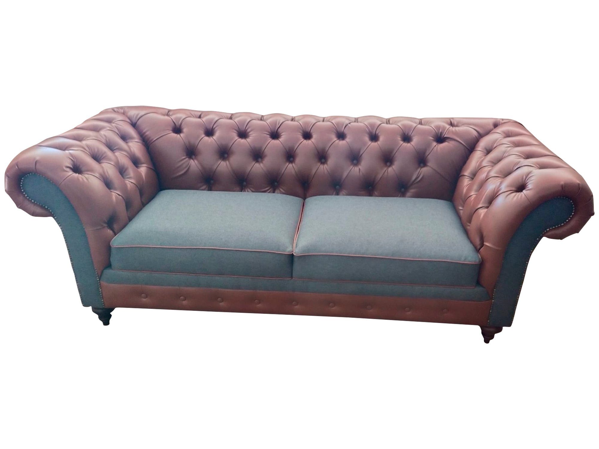 JVmoebel Chesterfield-Sofa Klassisches 3-Sitzer-Sofa im 230x90 Chesterfield-Stil cm