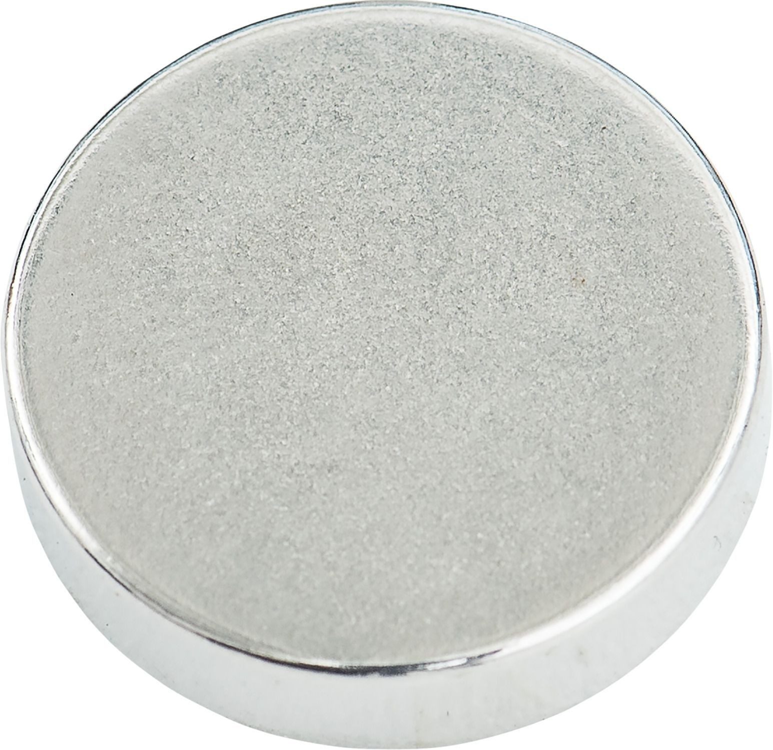 Conmetall Meister Magnet Scheibenmagnet Neodym 20 x 5 mm verchromt 2 Stück (2-St), hohe Haftkraft