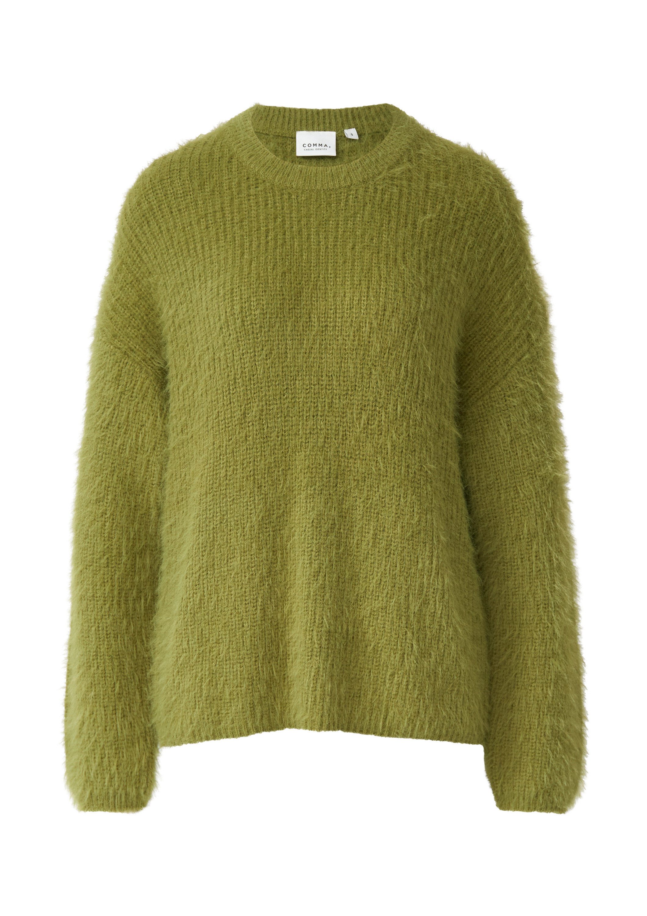comma Longpullover Strickpullover Kuscheliger Oversize-Strickpullover