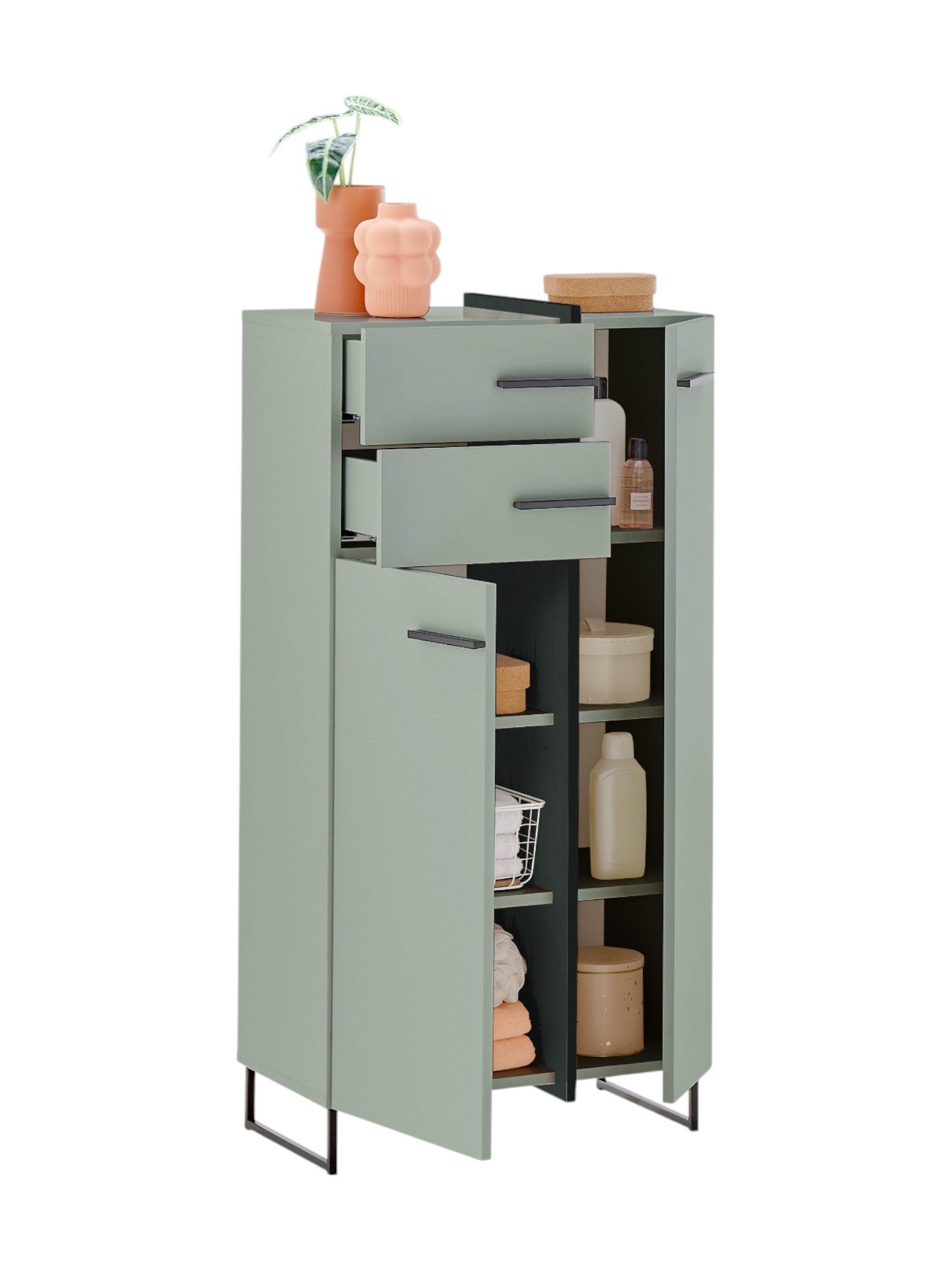 moebel-dich-auf Highboard MESSINA (Badkommode, Midischrank), Softclose-Funk günstig online kaufen