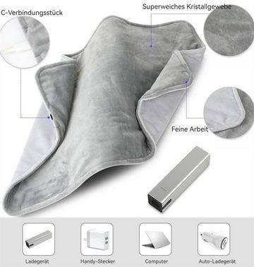Rouemi Heizdecke Nap Electric Blanket, Comfort Heating Pad Hand and Foot Warmer Blanket