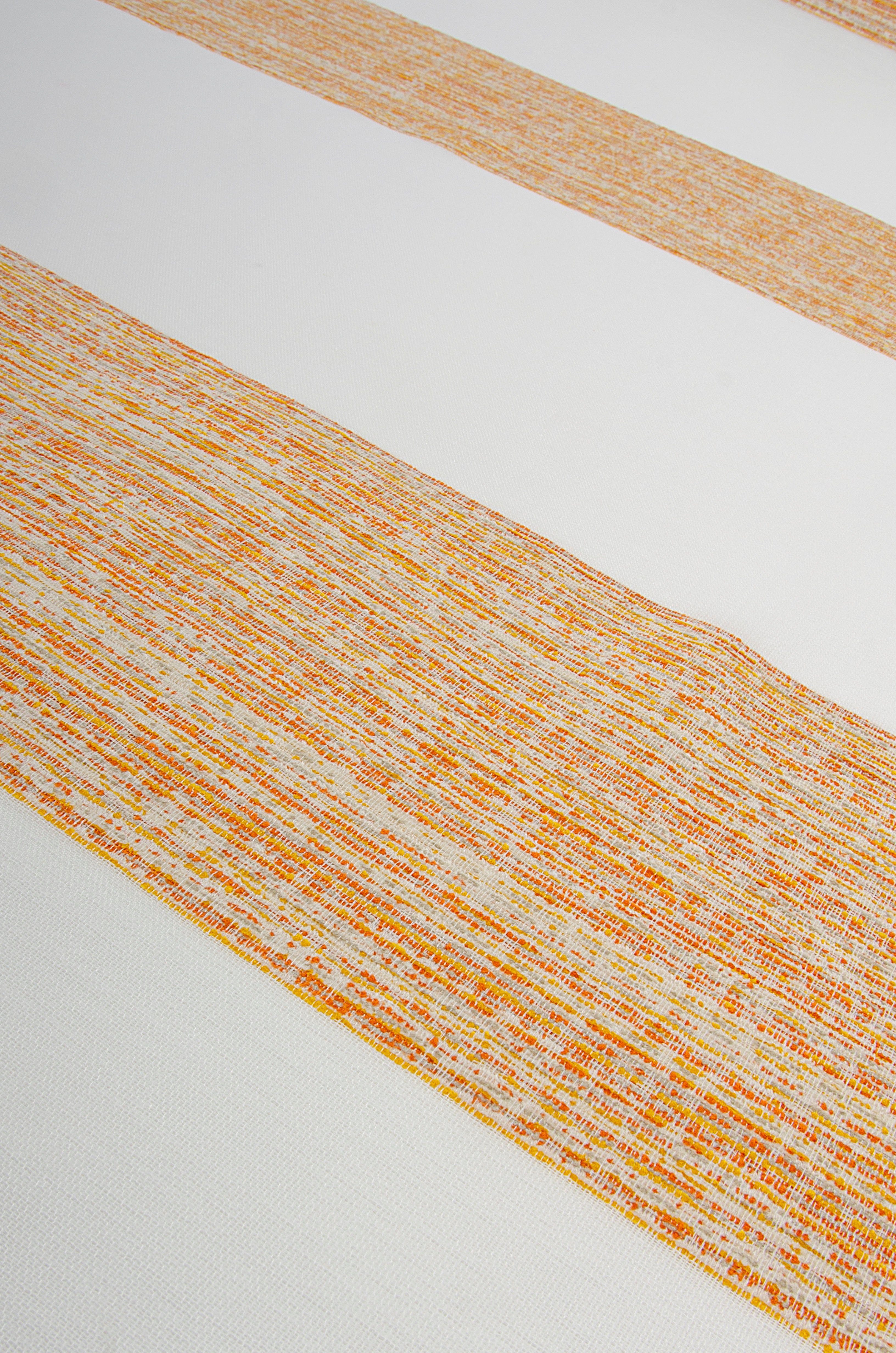 Vorhang Cara, Neutex St), Streifen halbtransparent, Ösen (1 you!, moderner for Effektstruktur mit Jacquard, orange