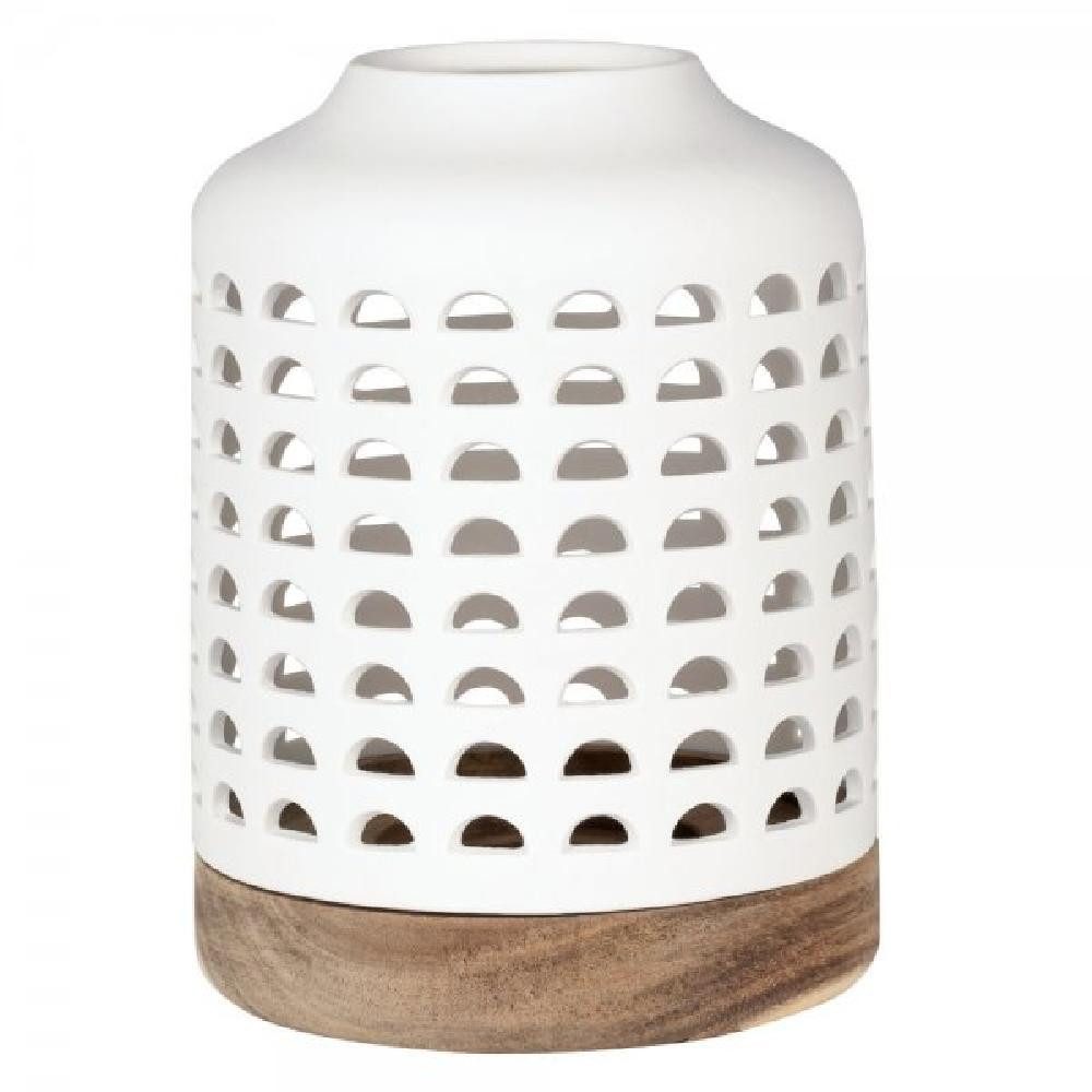Räder Kerzenhalter Design Laterne Kerzenhalter Blickfang Weiß (Groß) (2-teilig)