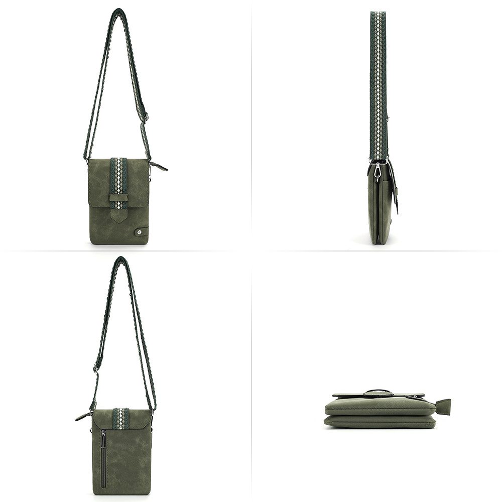 MIRROSI Umhängetasche Damen Crossbody Bag, Klein ca.14x21x3cm Handytasche, Kleine Tasche, Schultertasche für jeden Anlass – Bild 5 von 5