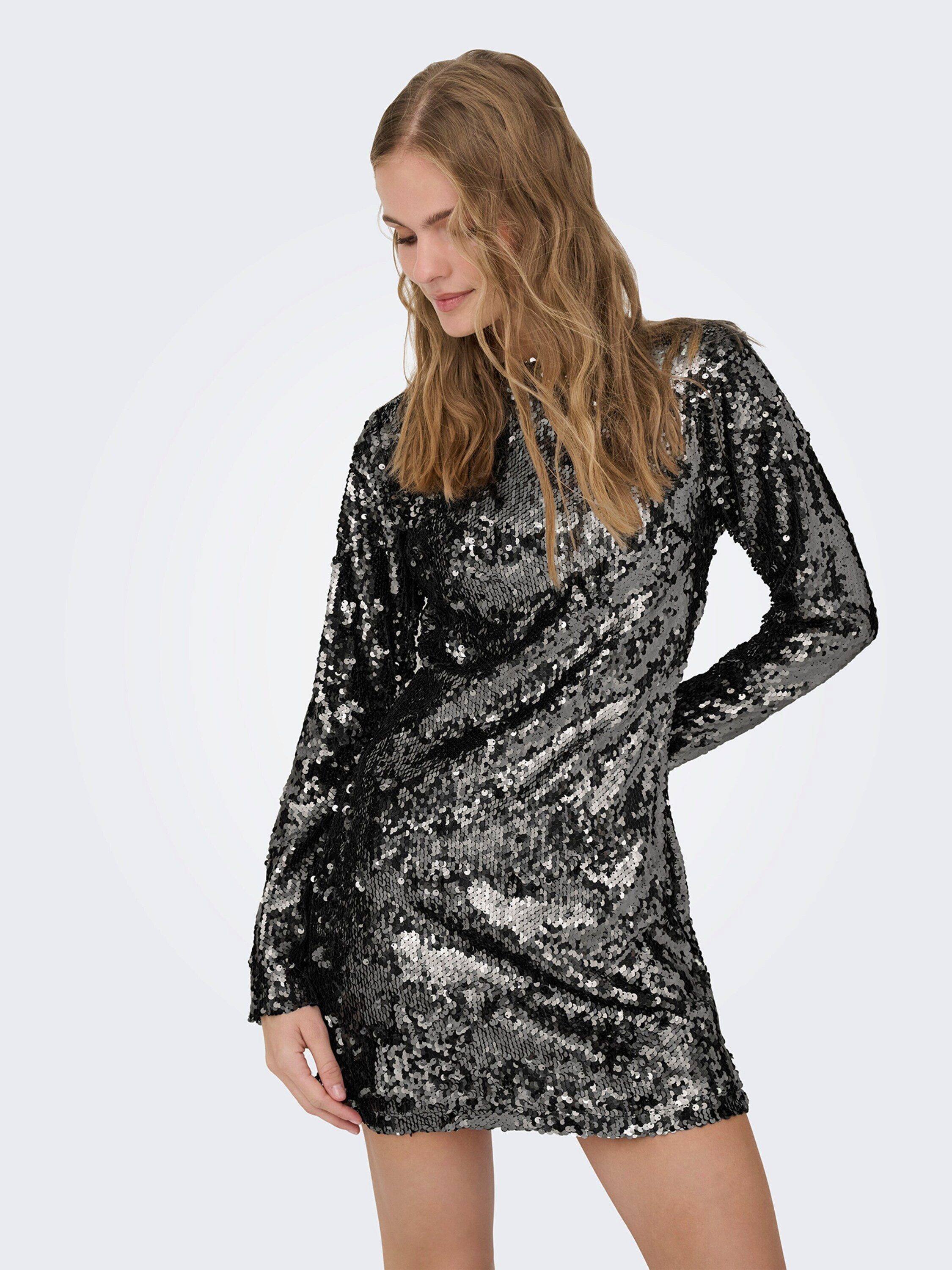 ONLY Minikleid ONLEVELDA (1-tlg) Pailletten