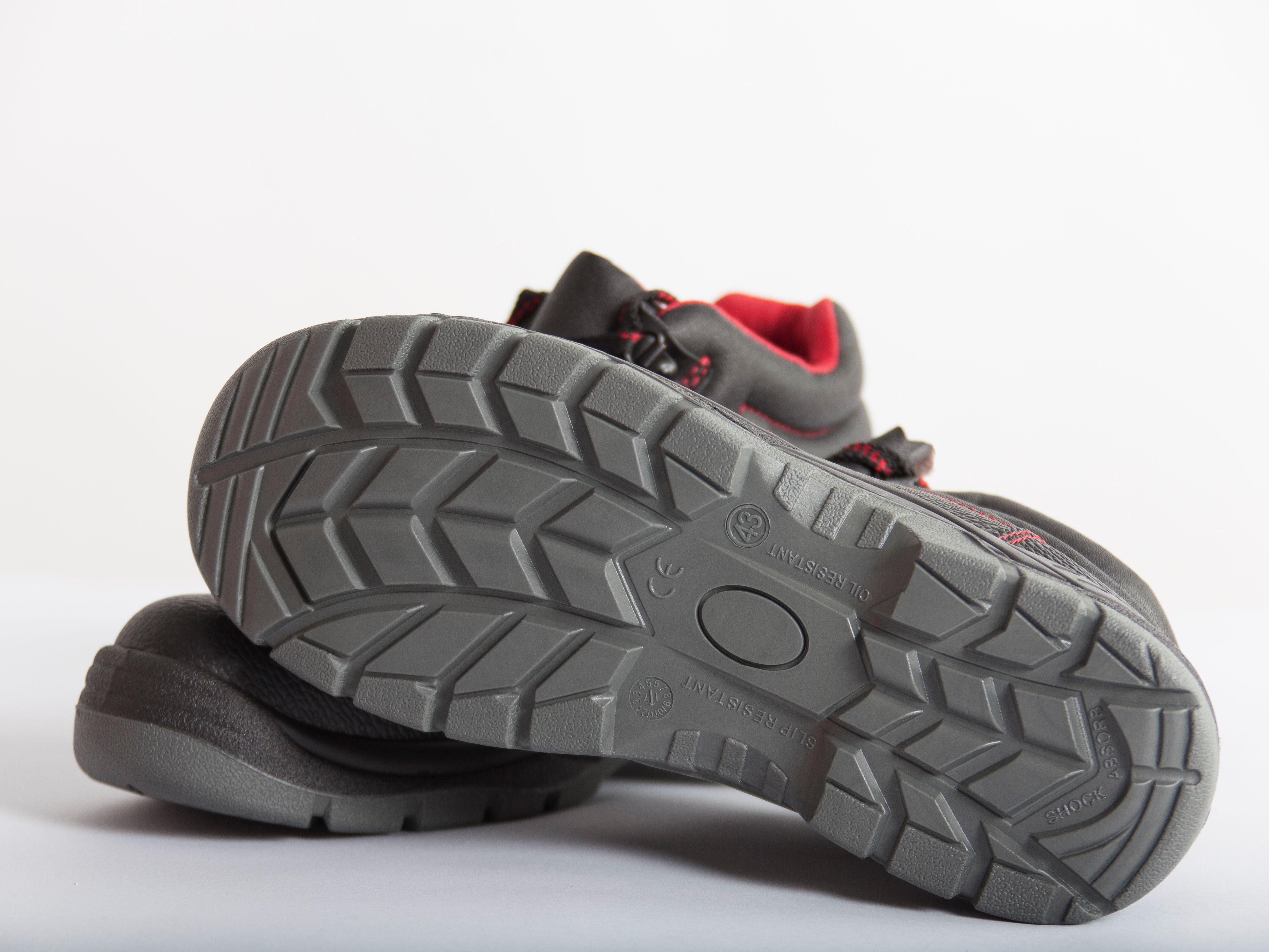 Qualitex Workwear S3-Arbeitsschuh aus echtem Leder Sicherheitsschuh Schnürstiefel -Fusschutz rutschfest mit Stahlkappe – Bild 5 von 5