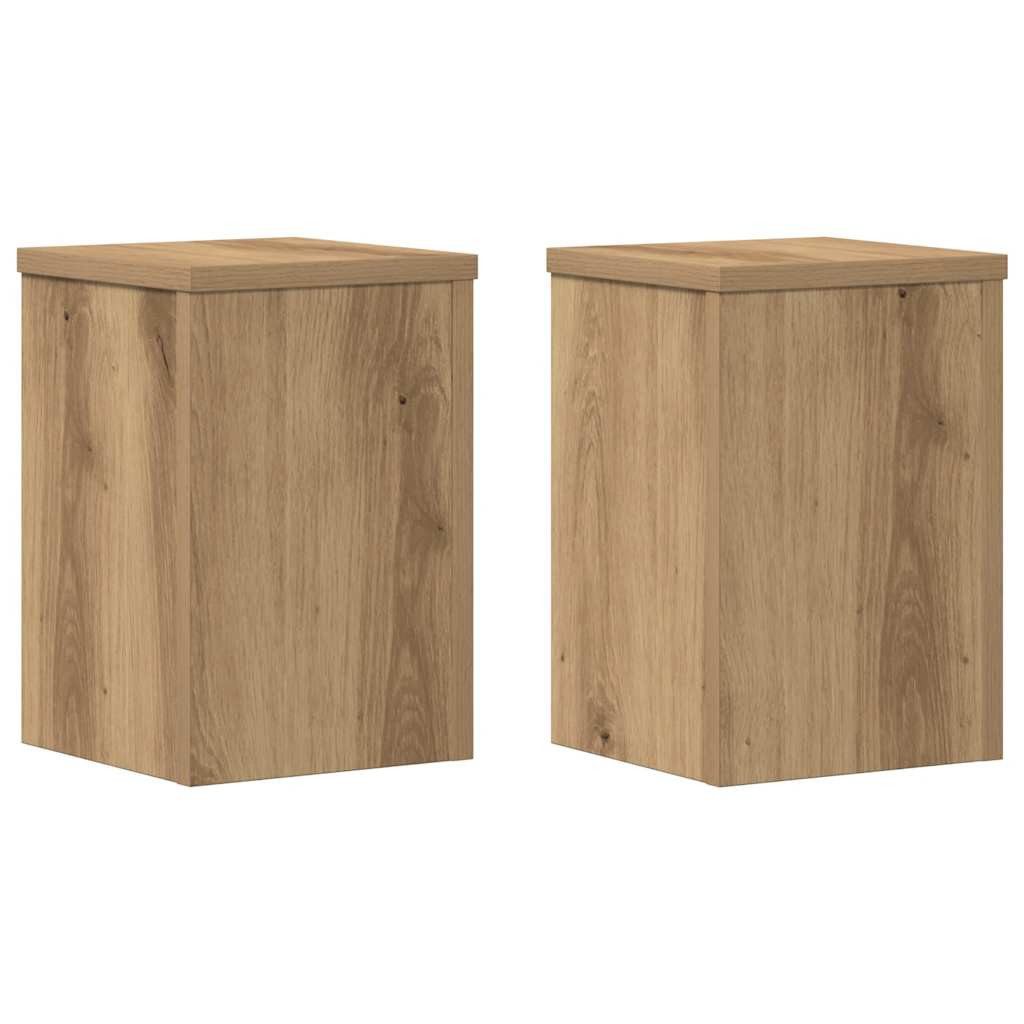 vidaXL Blumenständer Pflanzenständer 2 Stk. Artisan-Eiche günstig online kaufen