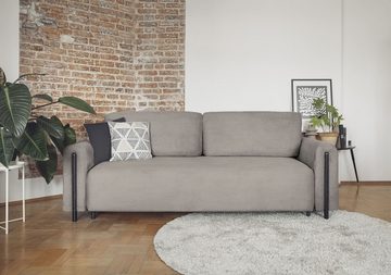 MOEBLO Sofa Supernova, Die Beine sind aus Holz Couch Polstermöbel Sitzmöbel Wohnzimmermöbel 2-Sitzer-Sofa Stoffsofa, mit Relaxfunktion, (BxHxT):236x90x95cm, (BxHxT):244x90x95cm