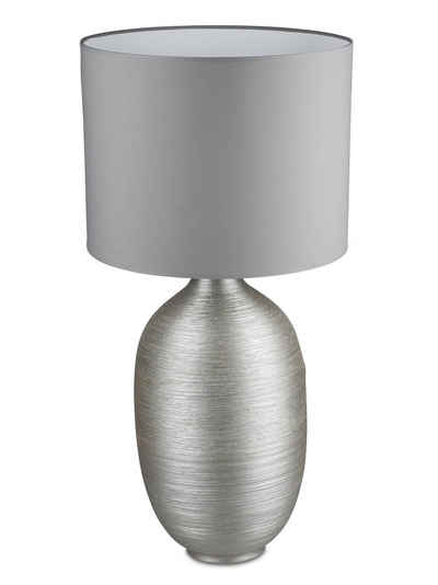 formano Schreibtischlampe Champagnerzauber - Komplette Lampe 90 cm mit Fuß aus Keramik, wechselbar, Dekolampe