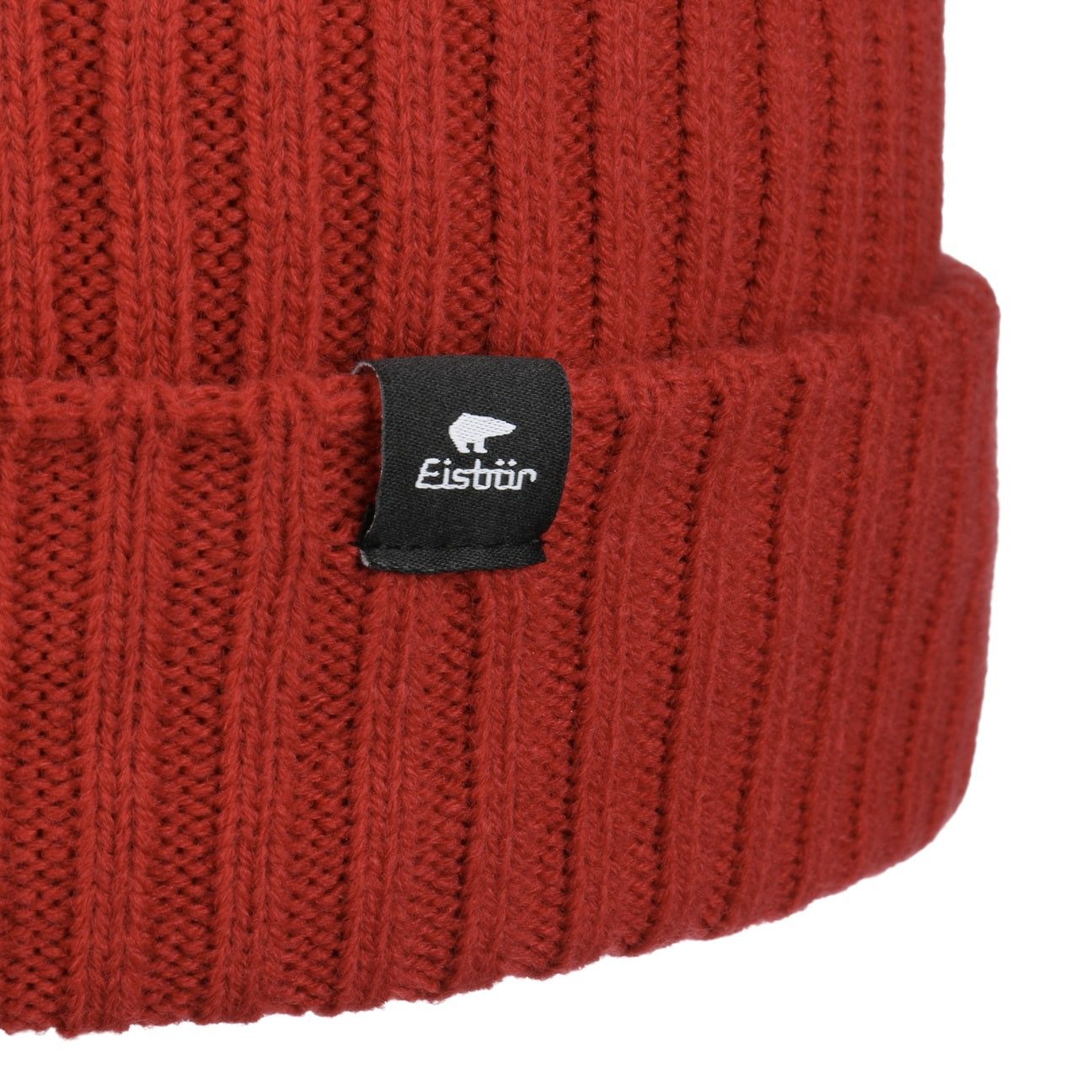 Eisbär Strickmütze (1-St) Wintermütze mit Umschlag
