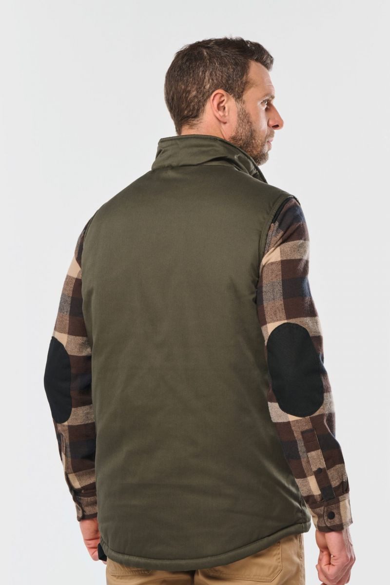 WK. Designed To Work Arbeitsweste Gefütterte Unisex-Weste aus Baumwollpolyester