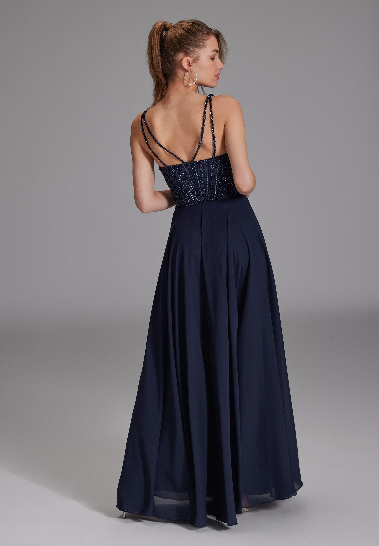 Hey Kyla Abendkleid - Corsagenkleid im See-Through-Look Taillierter Schnitt mit ausgestelltem Rockteil