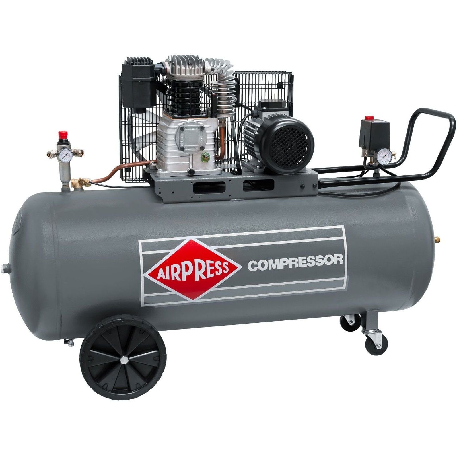 Airpress Kompressor Druckluft- Kompressor 4,0 PS 200 Liter 10 bar HK600-200 Typ 360564, max. 10 bar, 200 l, 1 Stück