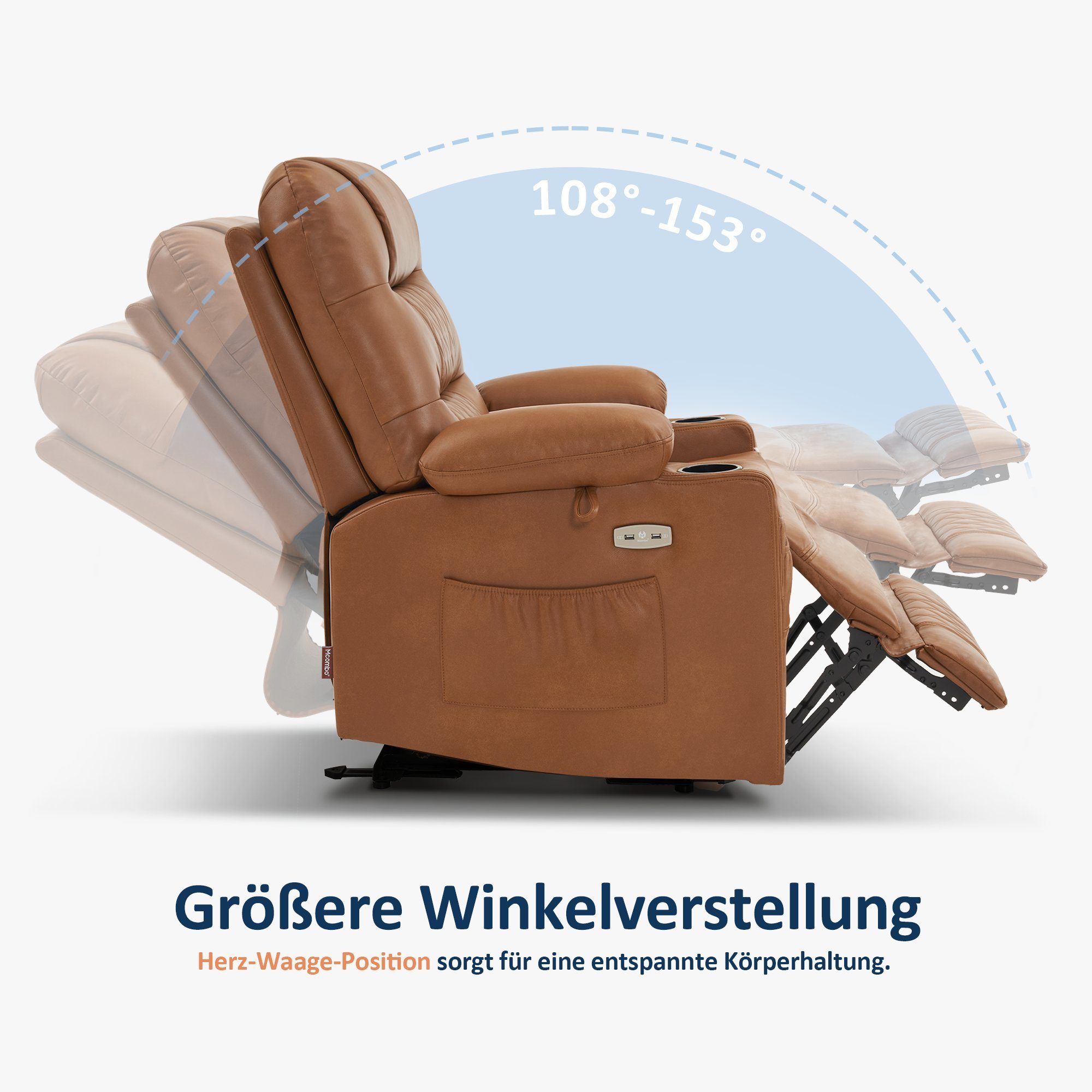 MCombo Relaxsessel M MCombo Relaxsessel mit Liegefunktion Fernsehsessel 703 günstig online kaufen