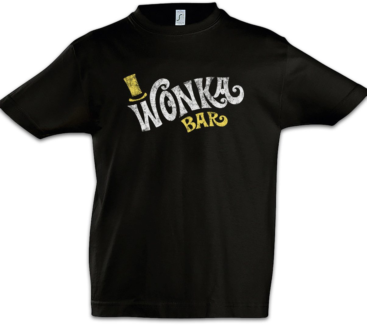 Urban Backwoods Print-Shirt Wonka Bar Kinder T-Shirt Willy Schokoladenfabrik Charlie Bucket Movie (1-tlg) Roald Dahl Chocolate Factory