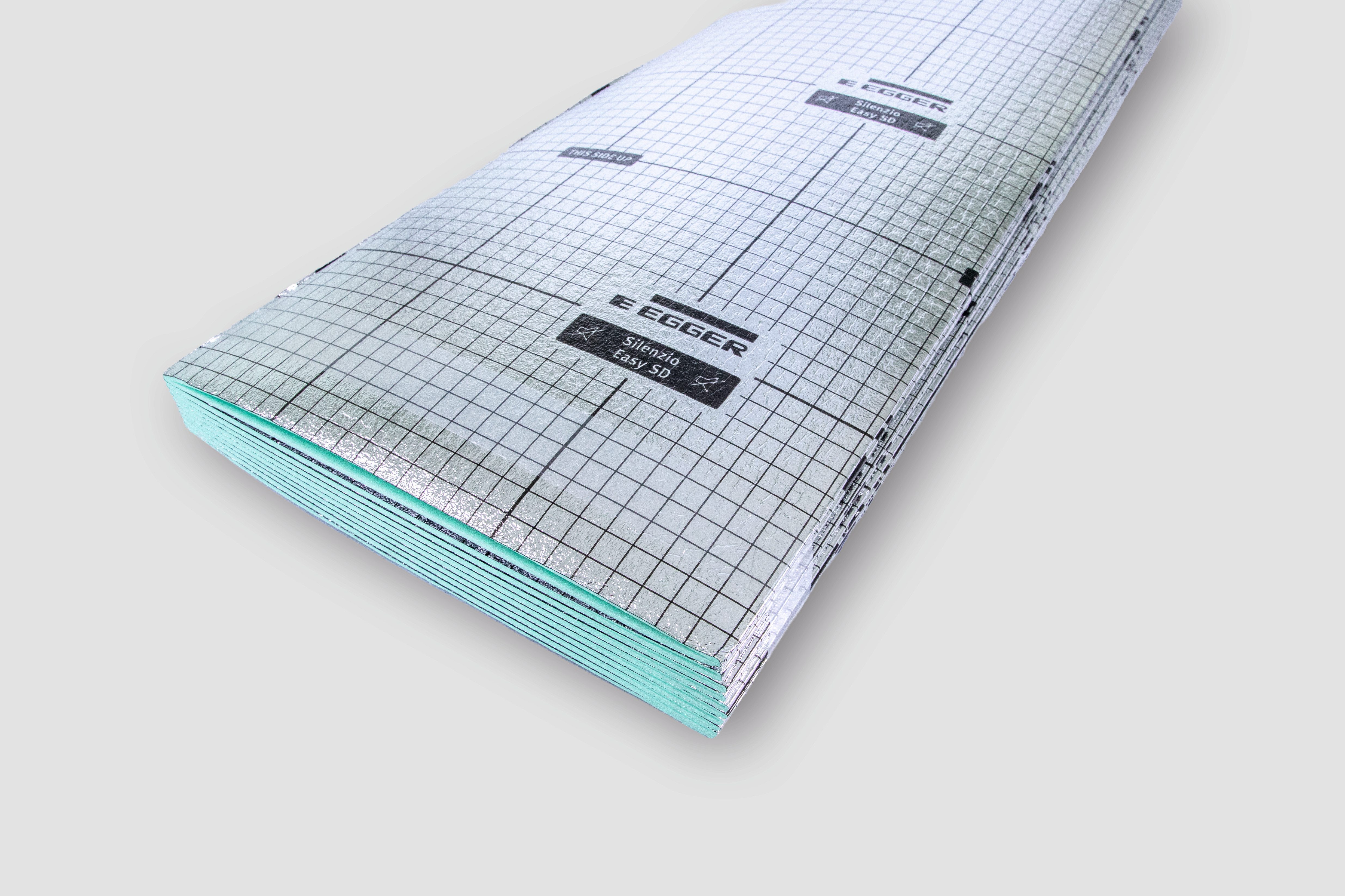 EGGER Trittschalldämmplatte Silenzio Easy Aqua Stop SD 6qm, 2 mm, 6.0 m², (1-St), integrierte Dampfbremse, 6qm