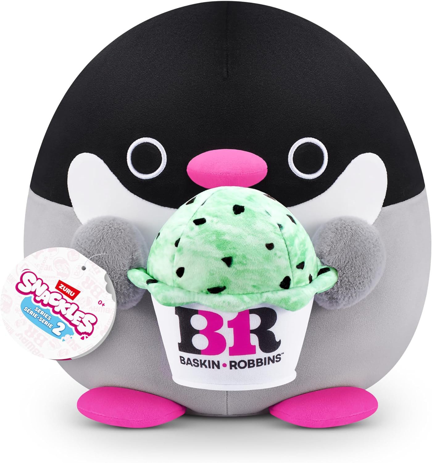 ZURU Plüschfigur ZURU 77573G - Snackles Pinguin (Baskin Robbin Eis) 35 cm - günstig online kaufen