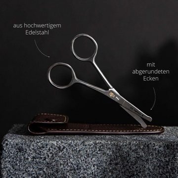 Störtebekker Bartschere liegt gut in der Hand - müheloses Schneiden - in Solingen gefertigt
