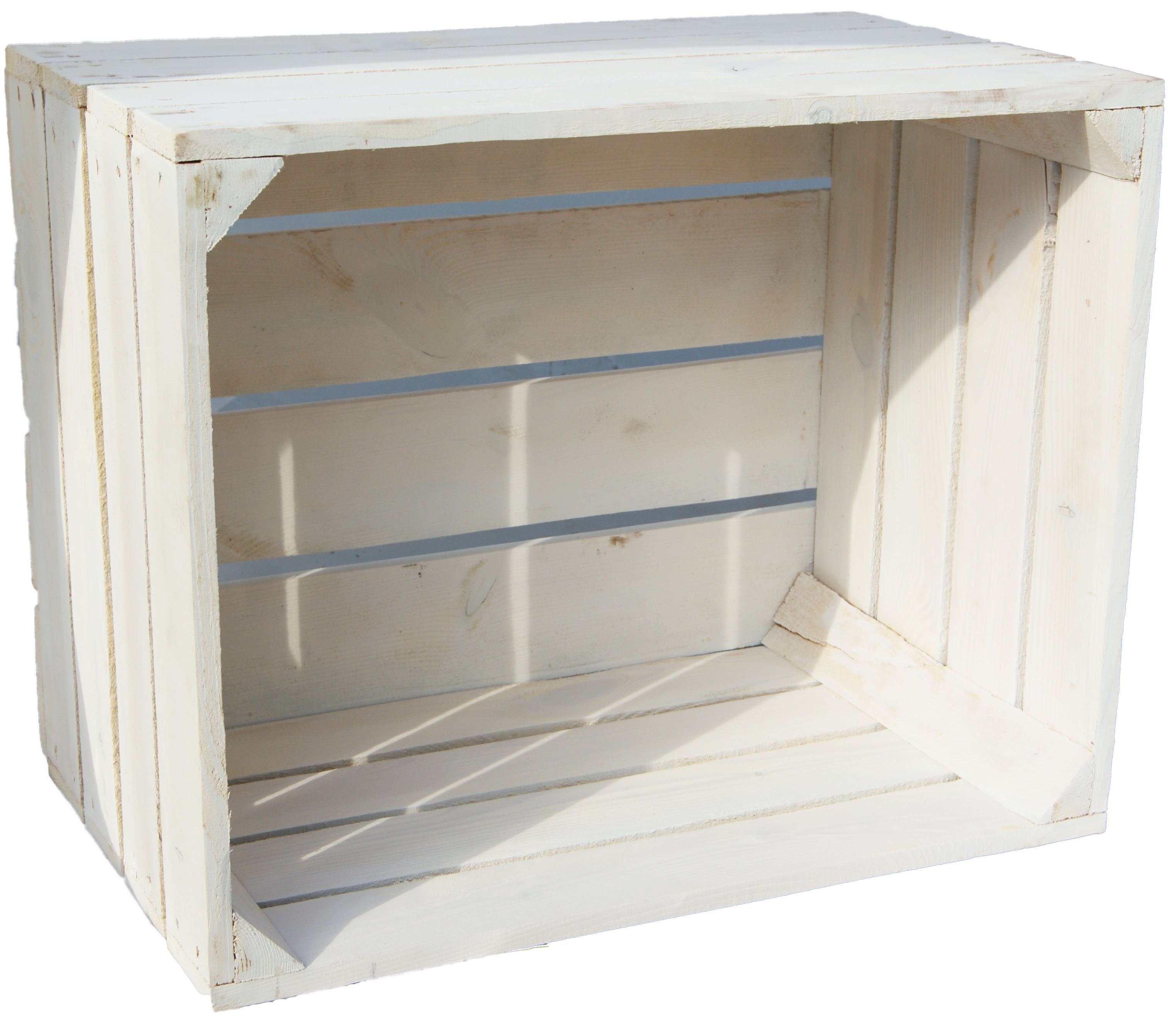 Allzweckkiste Obstkisten Johanna alt weiß Apfelkiste Weinkisten Dekokisten günstig online kaufen