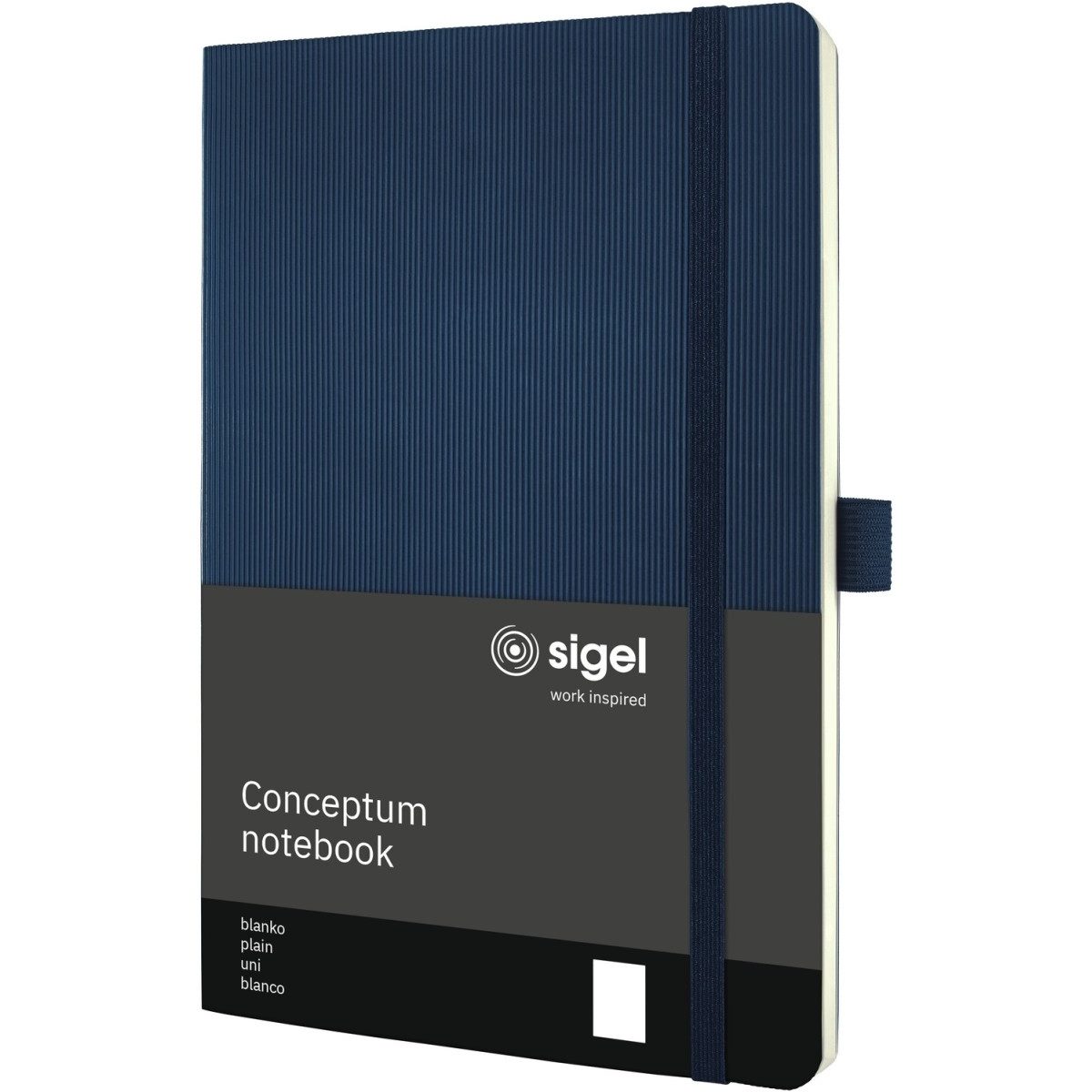Sigel Notizbuch Notizbuch Conceptum ca. A5 194 S. Softcover blanko 80g midnight blue P