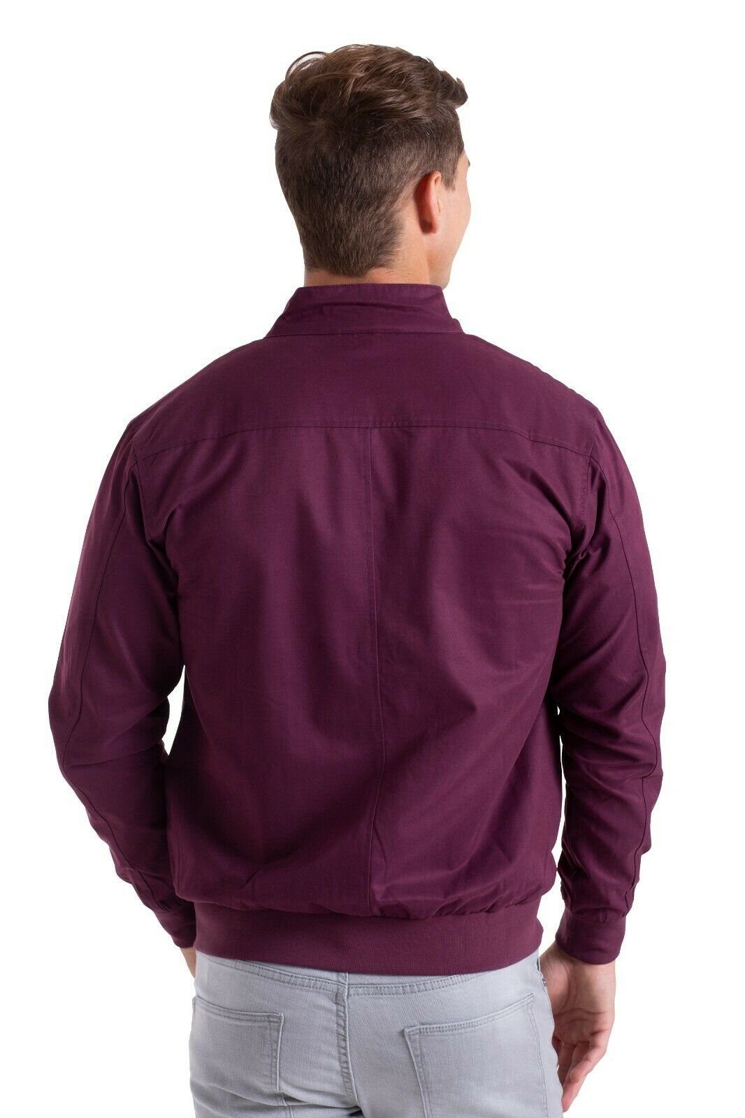 BlauerHafen Jackett Herren Harrington Jacke Casual Classic Langarm Winter Draussen Jacke