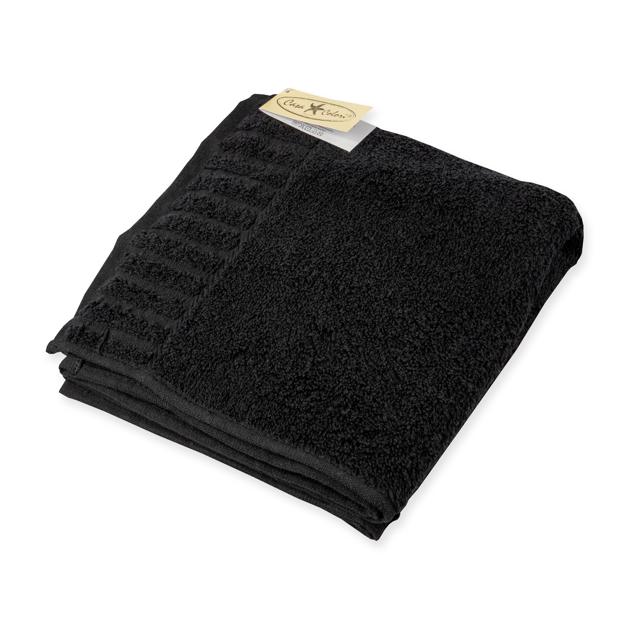 Casa Colori Handtuch Uni, Frottier (1-St), günstig online kaufen